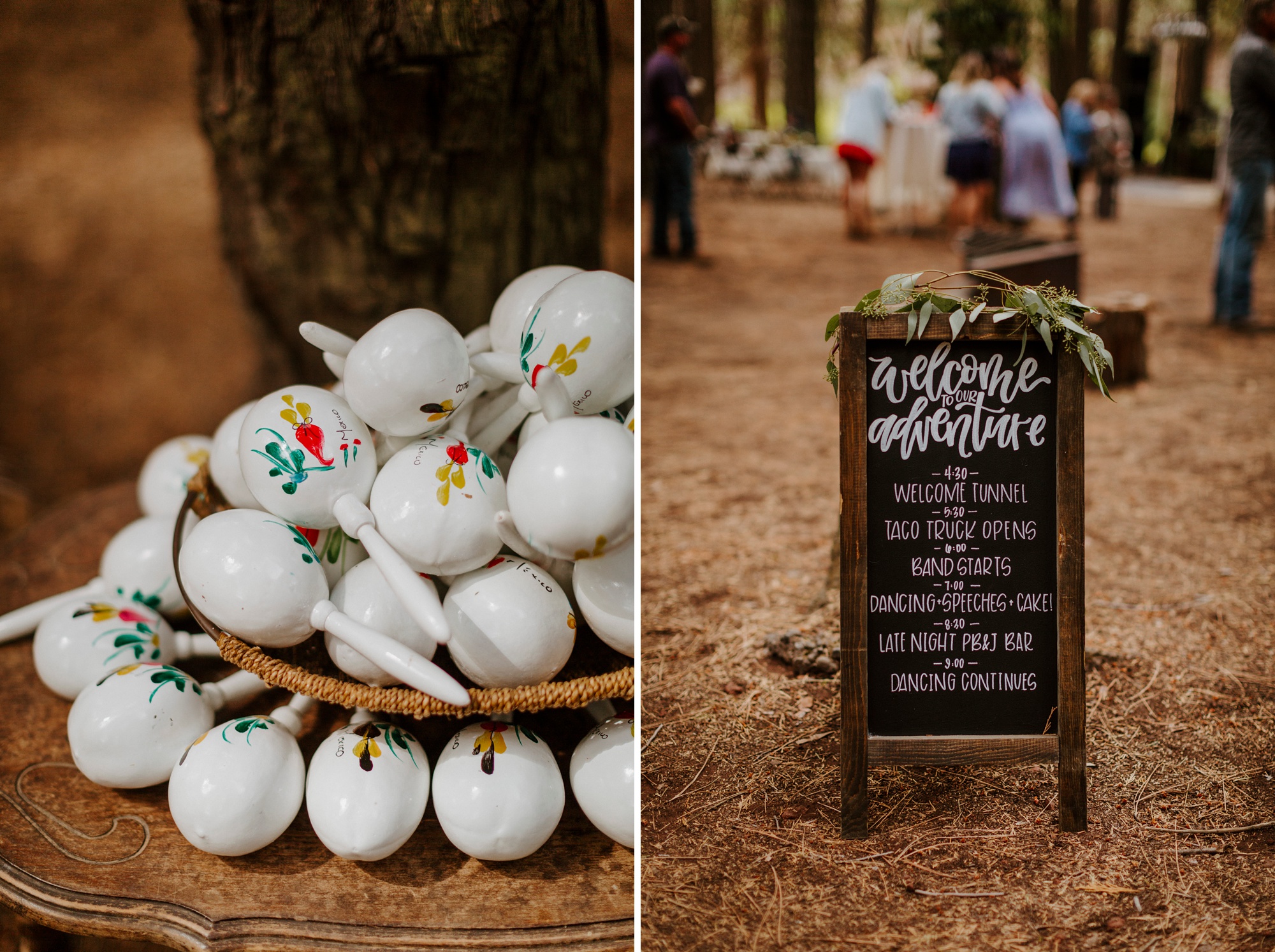 campground wedding central oregon bend outdoor adventure summer golden retriever dog