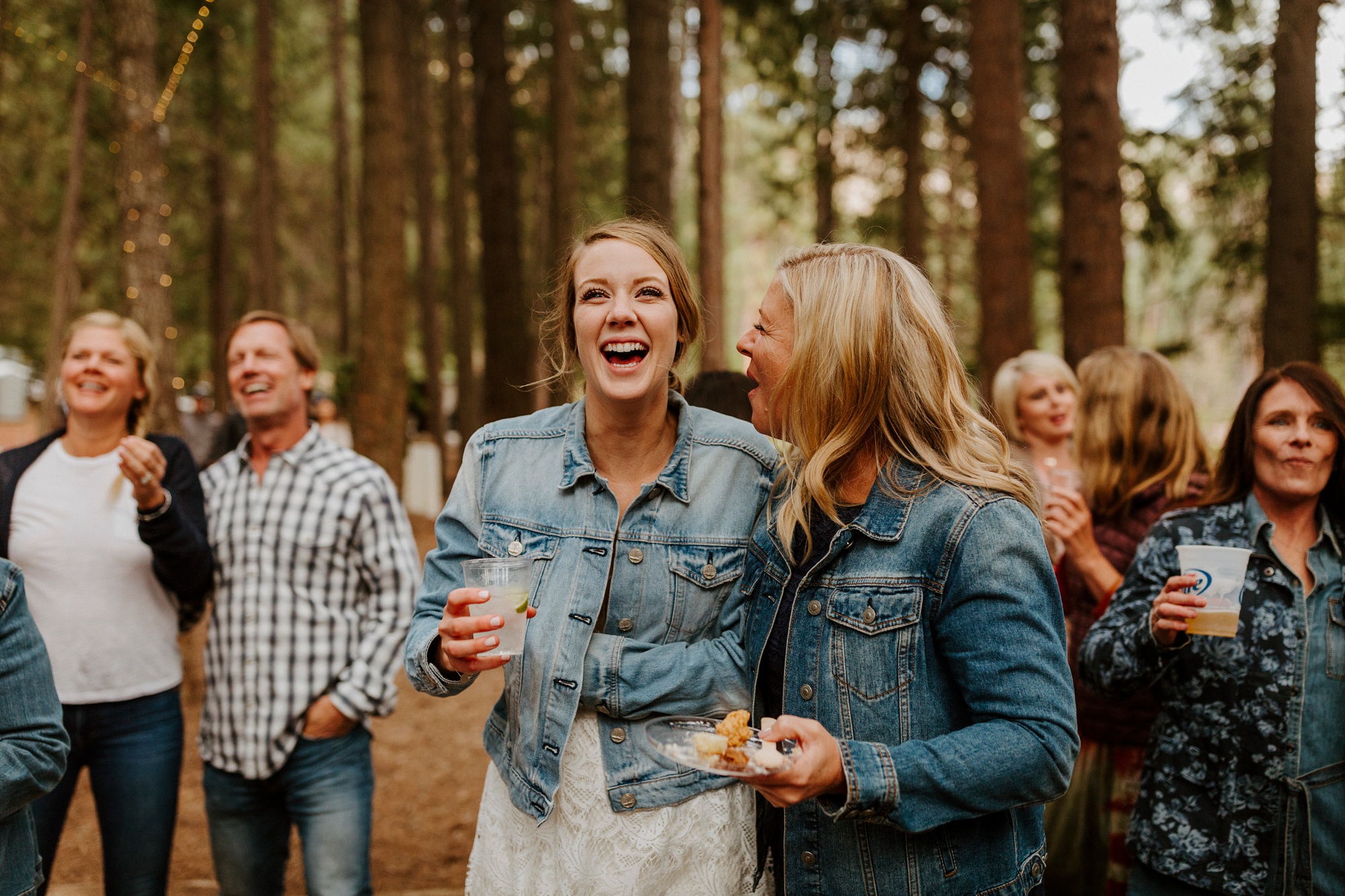 campground wedding central oregon bend outdoor adventure summer golden retriever dog