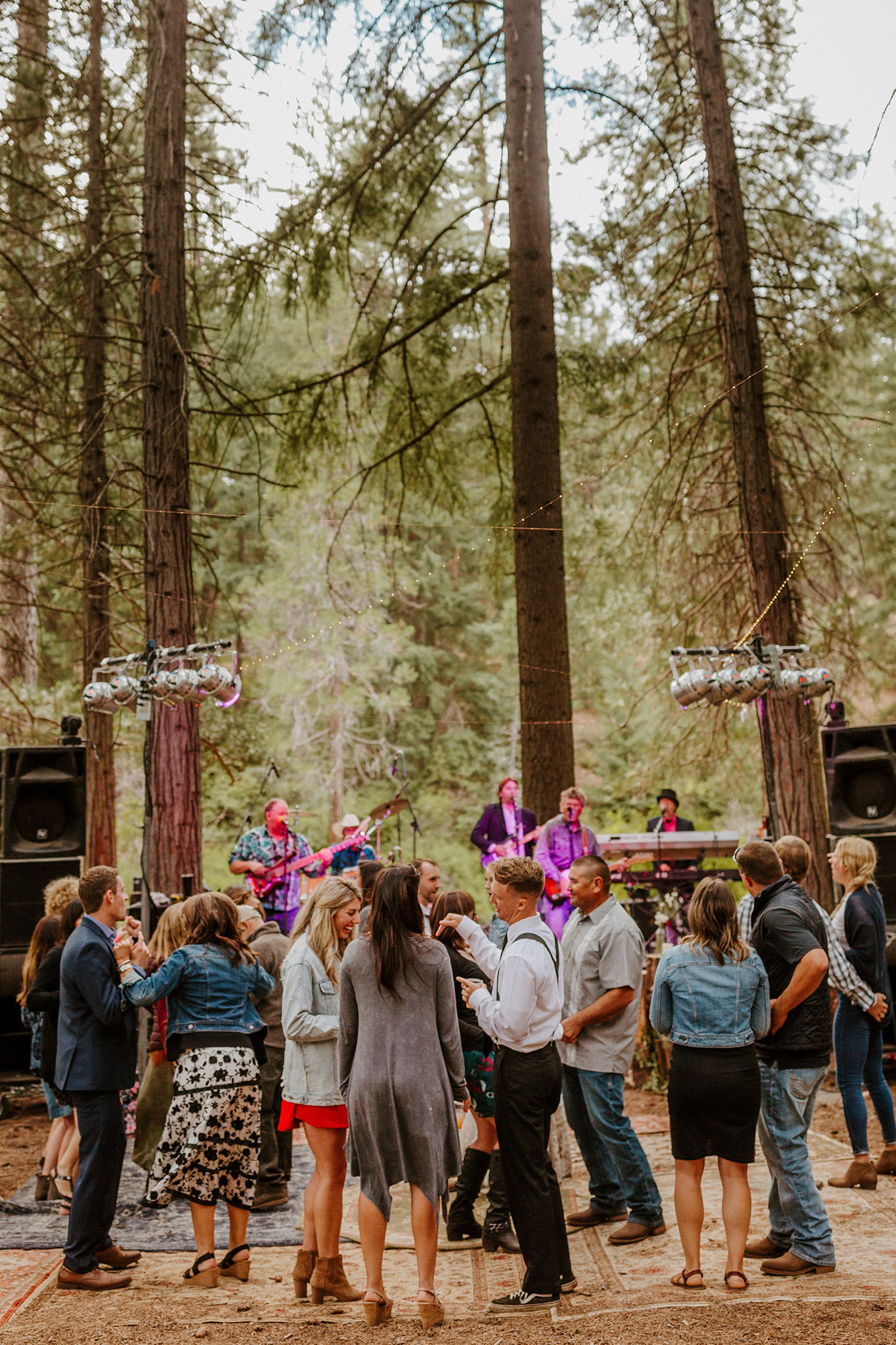 campground wedding central oregon bend outdoor adventure summer golden retriever dog