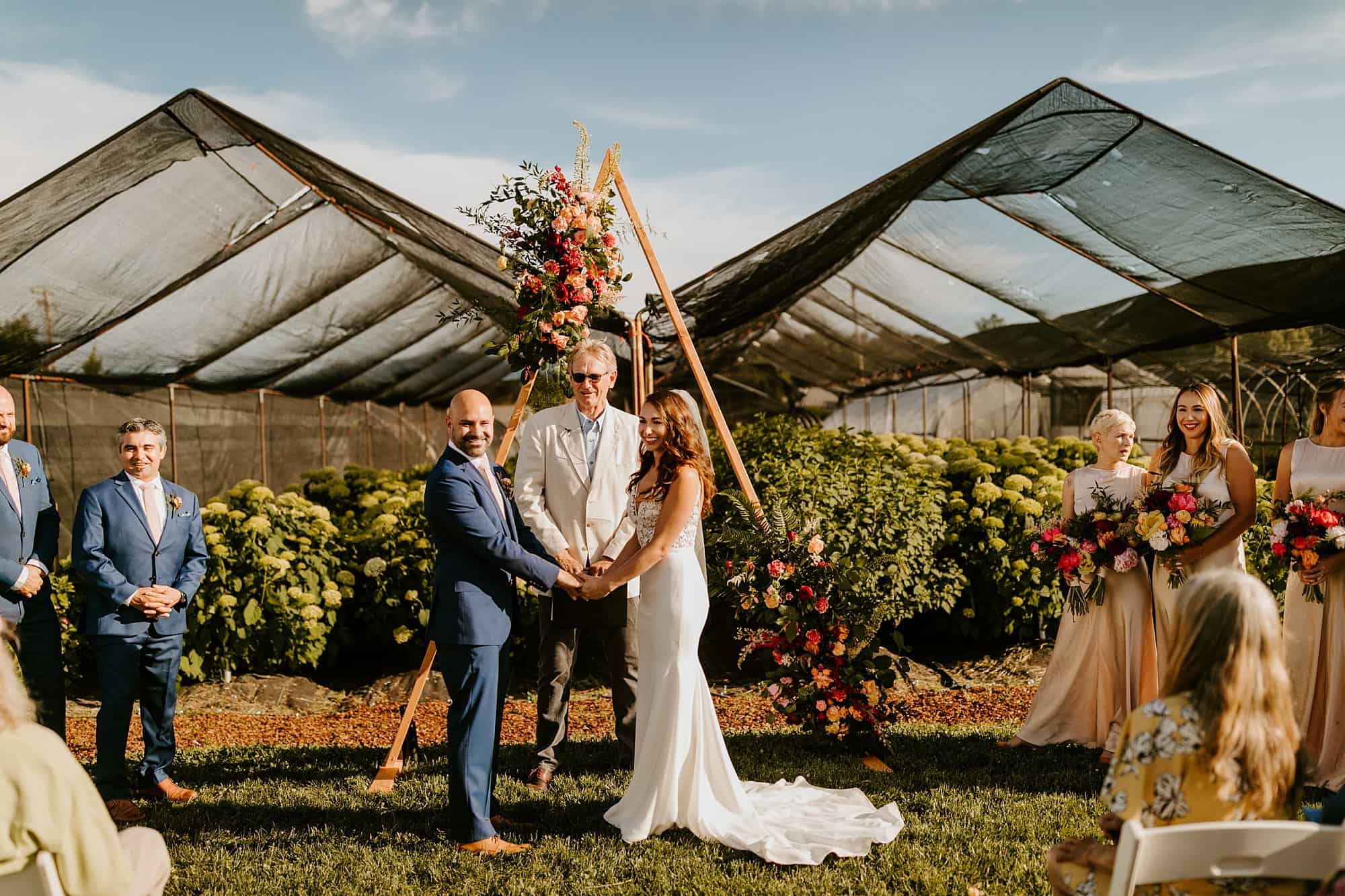 bright colorful southern oregon wedding fry family farm