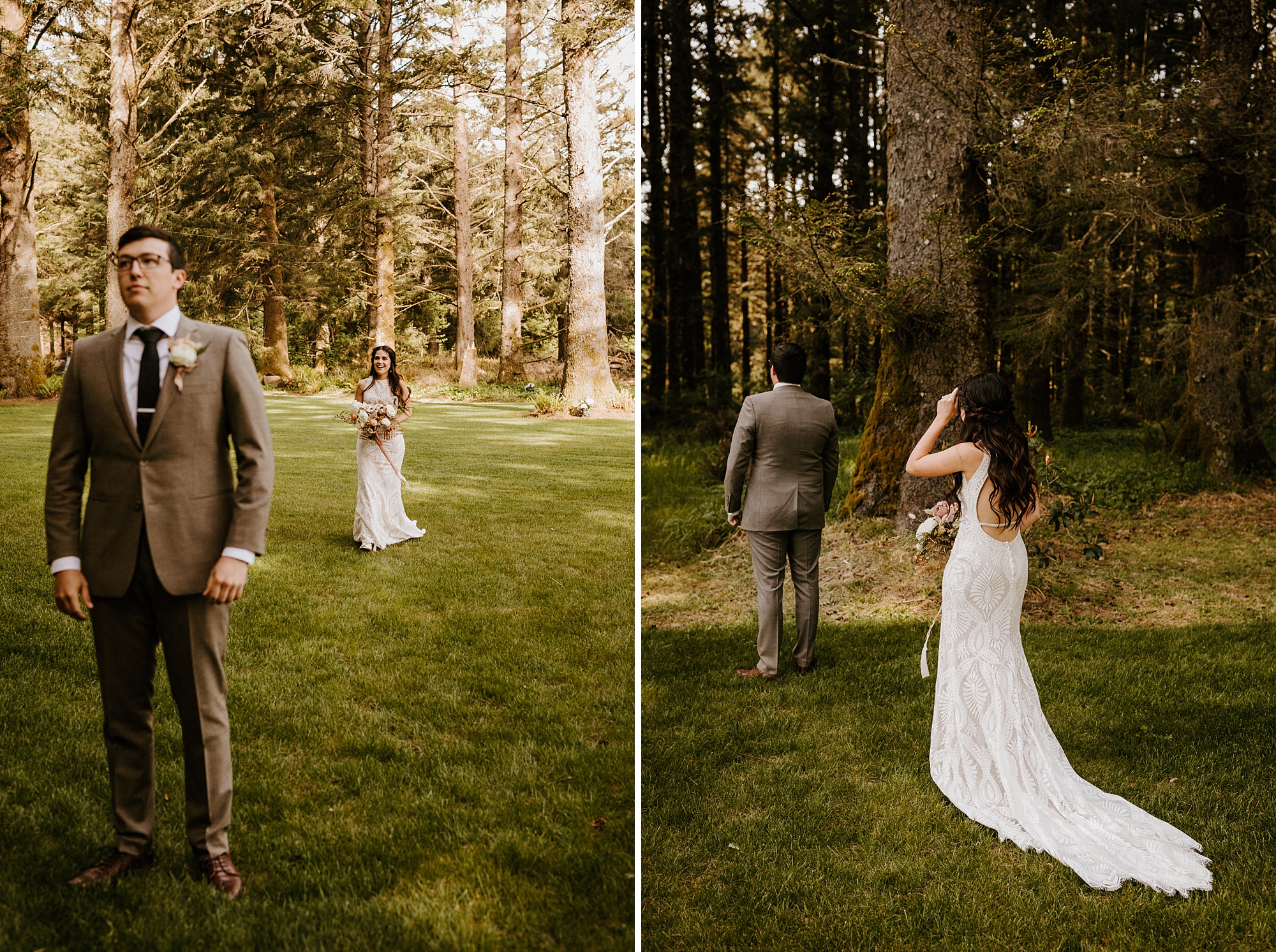 Southern Oregon pacific northwest coast elopement intimate wedding Bend photographer covid bride