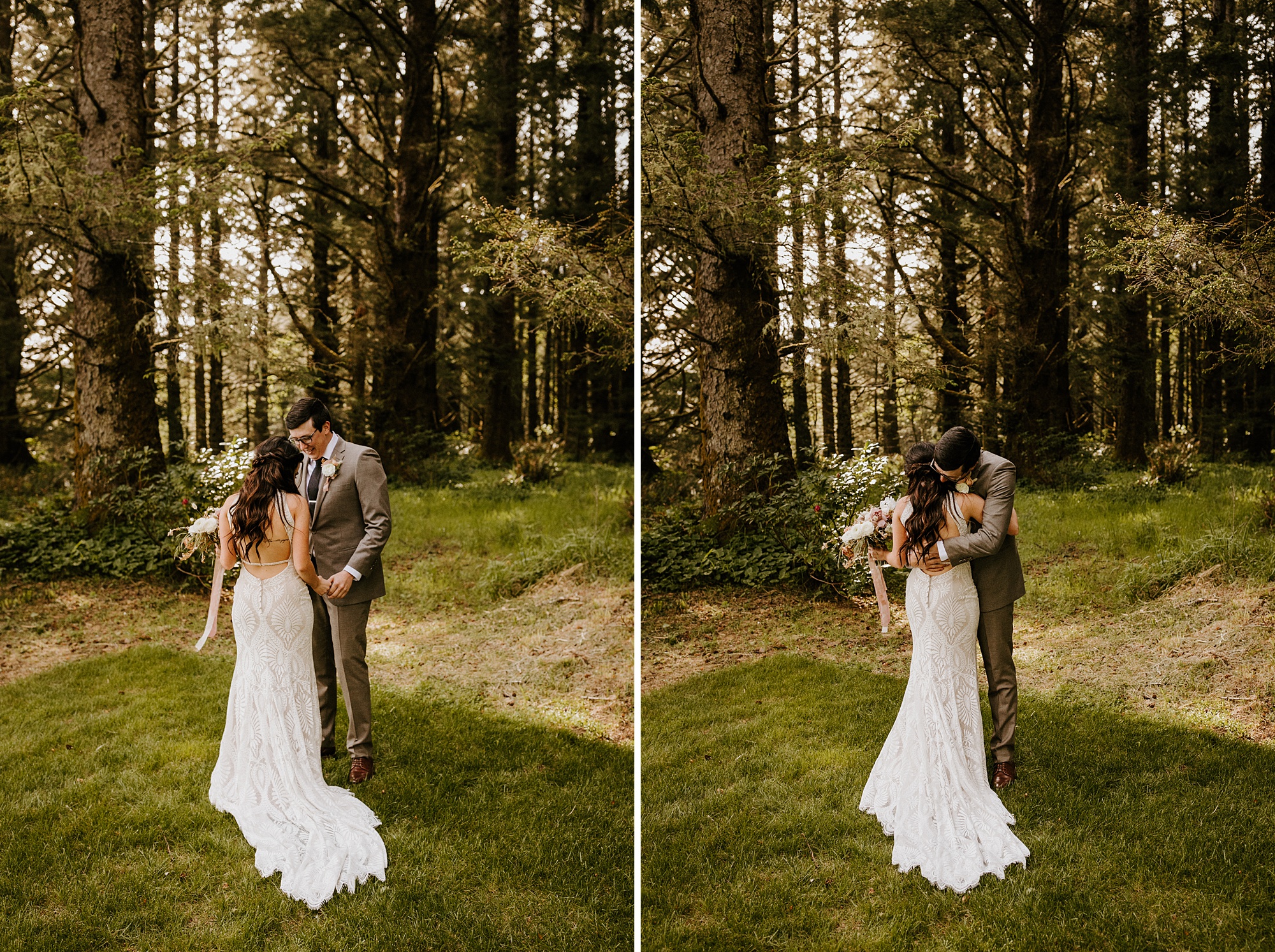 Southern Oregon coast elopement intimate wedding Bend photographer covid bride