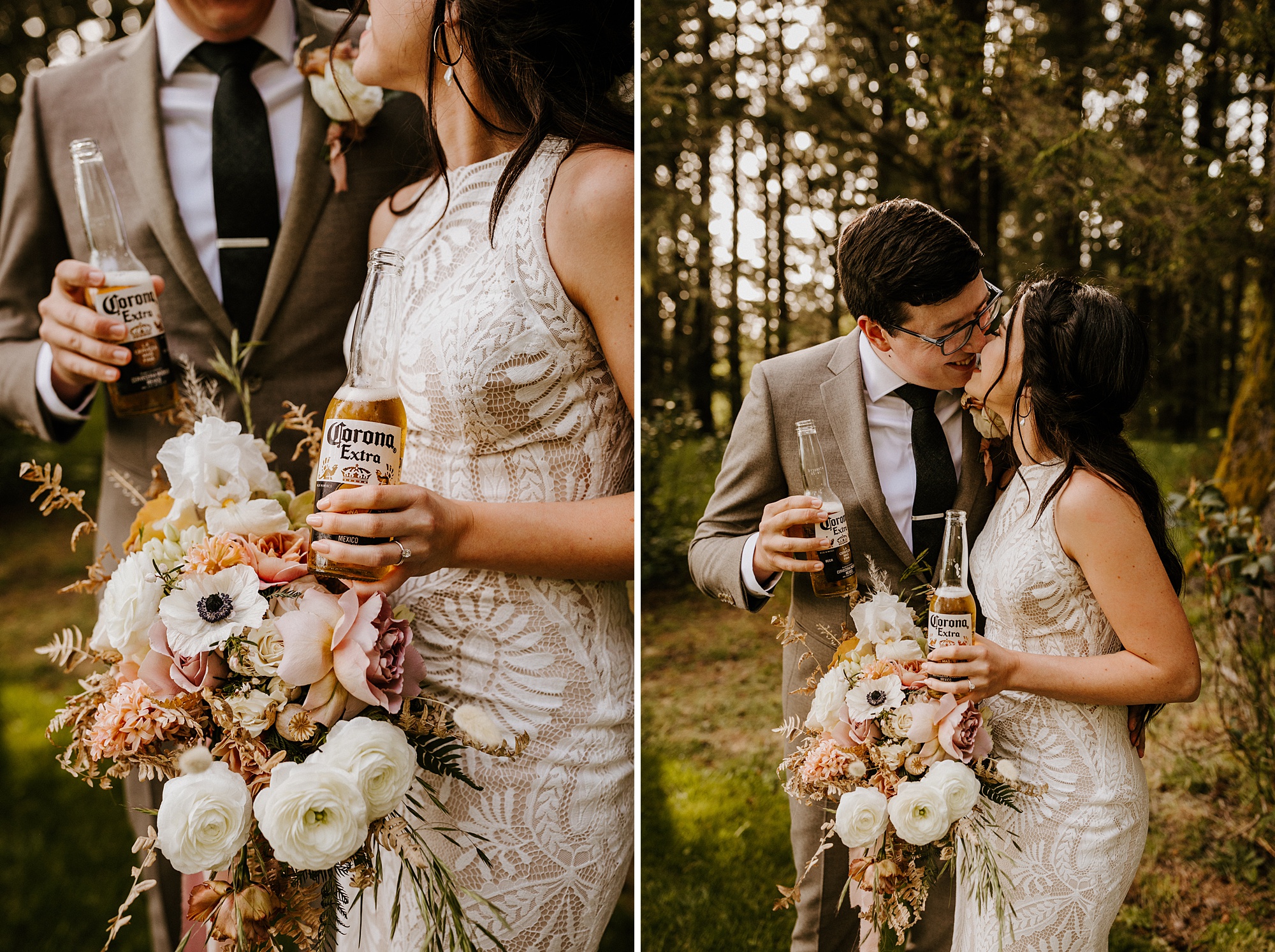 Southern Oregon coast intimate wedding Bend photographer covid bride pacific northwest elopement 