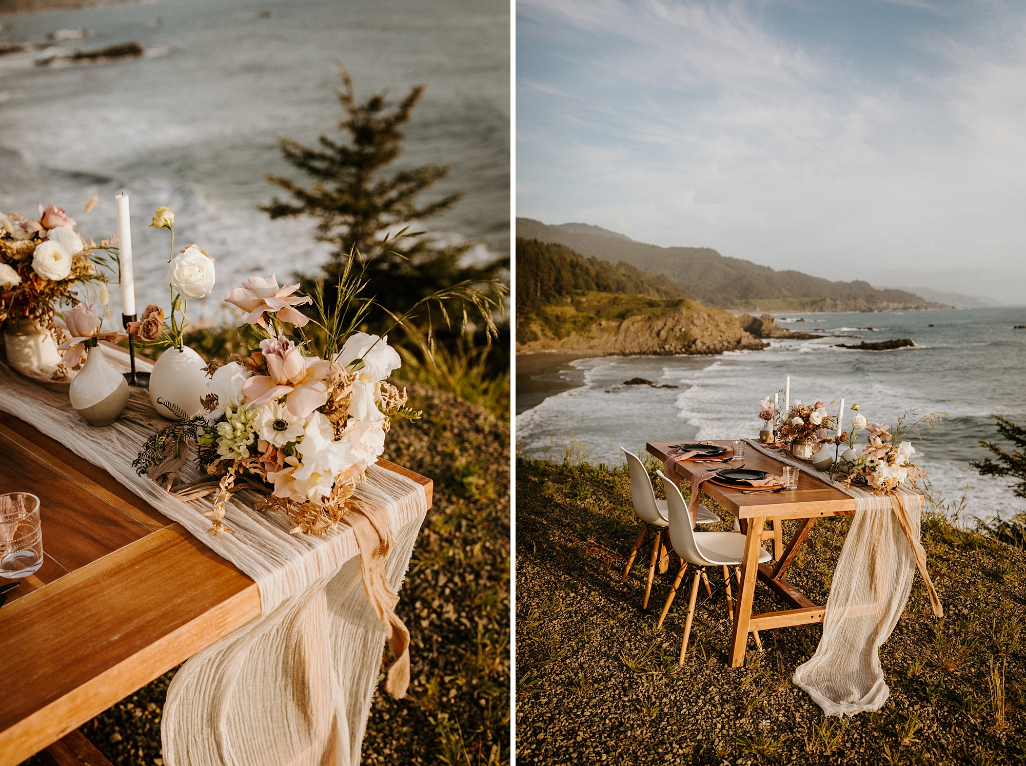 Southern Oregon coast elopement intimate wedding Bend photographer covid bride