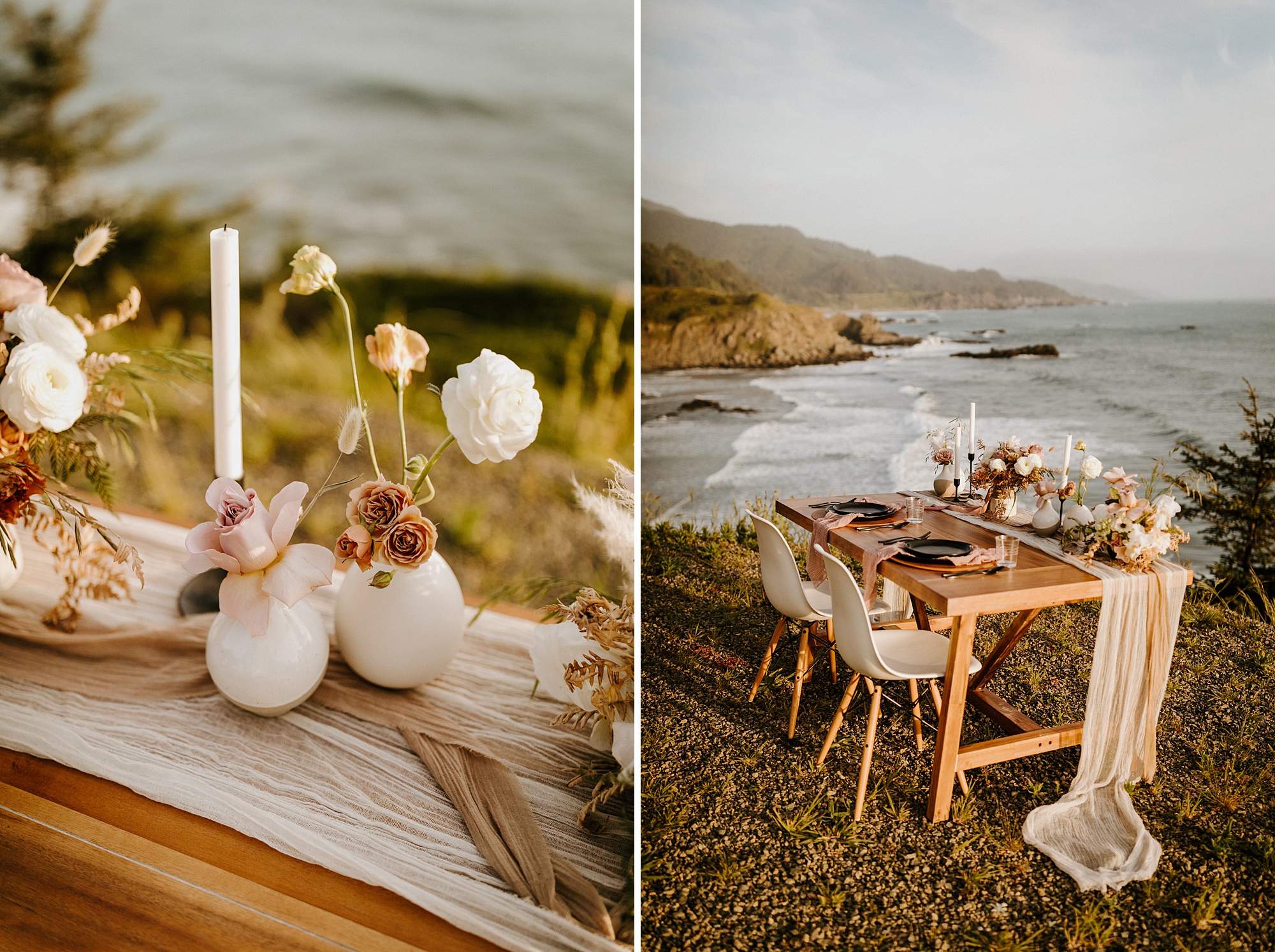 Southern Oregon coast elopement intimate wedding Bend photographer covid bride