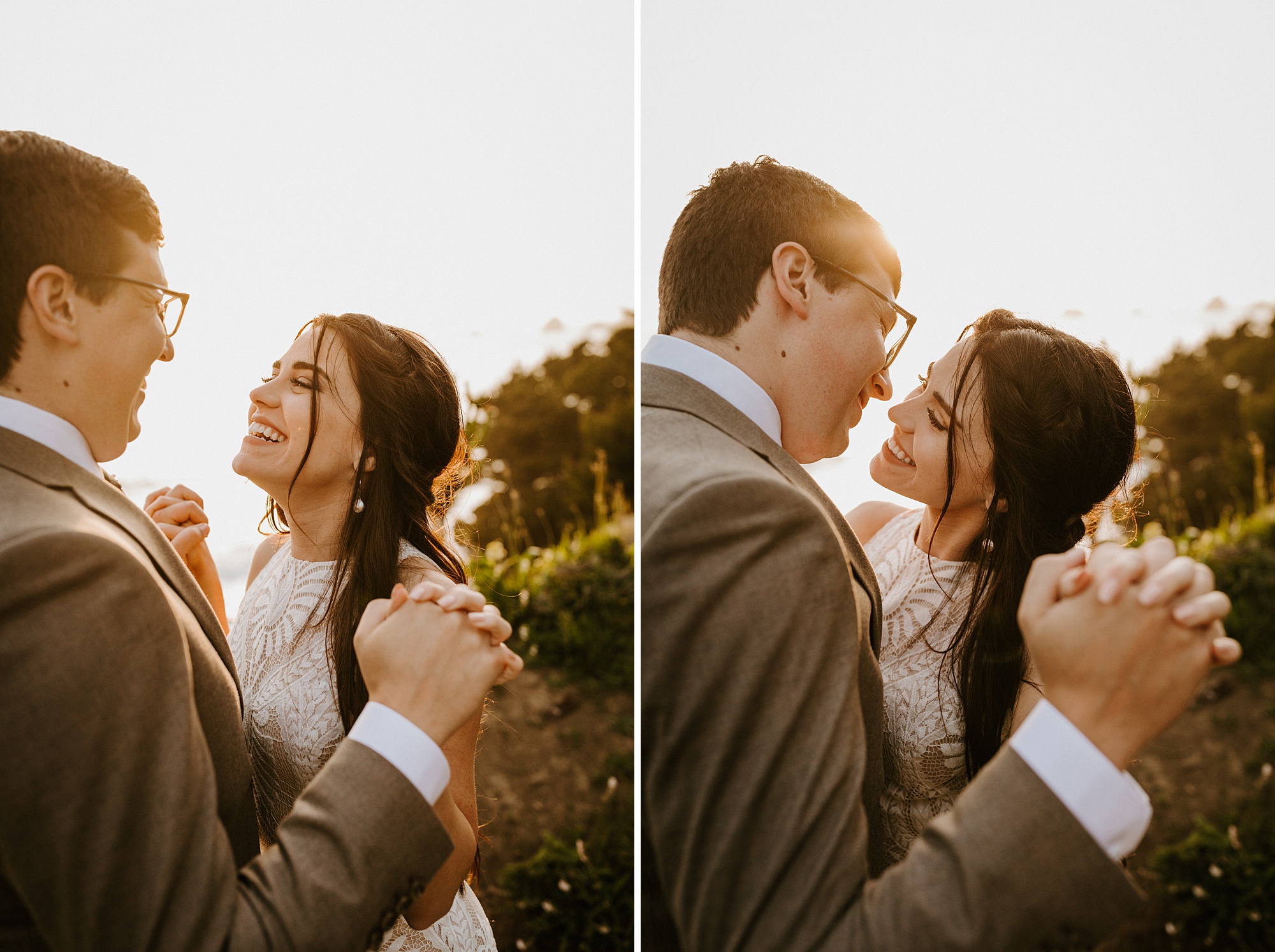 Southern Oregon coast elopement intimate wedding Bend photographer covid bride