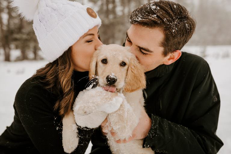 Winter Bend Engagement Session