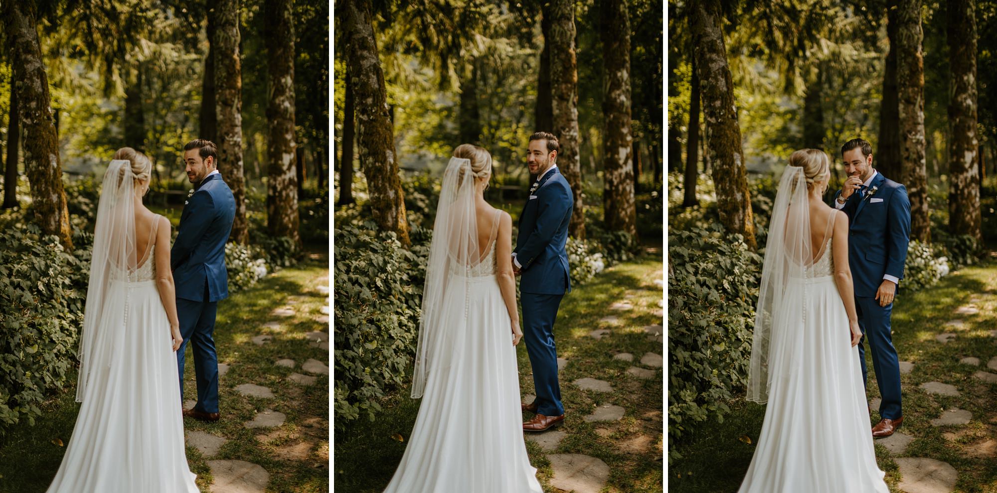 bridal veil lakes pacific northwest pnw oregon wedding neutral tones