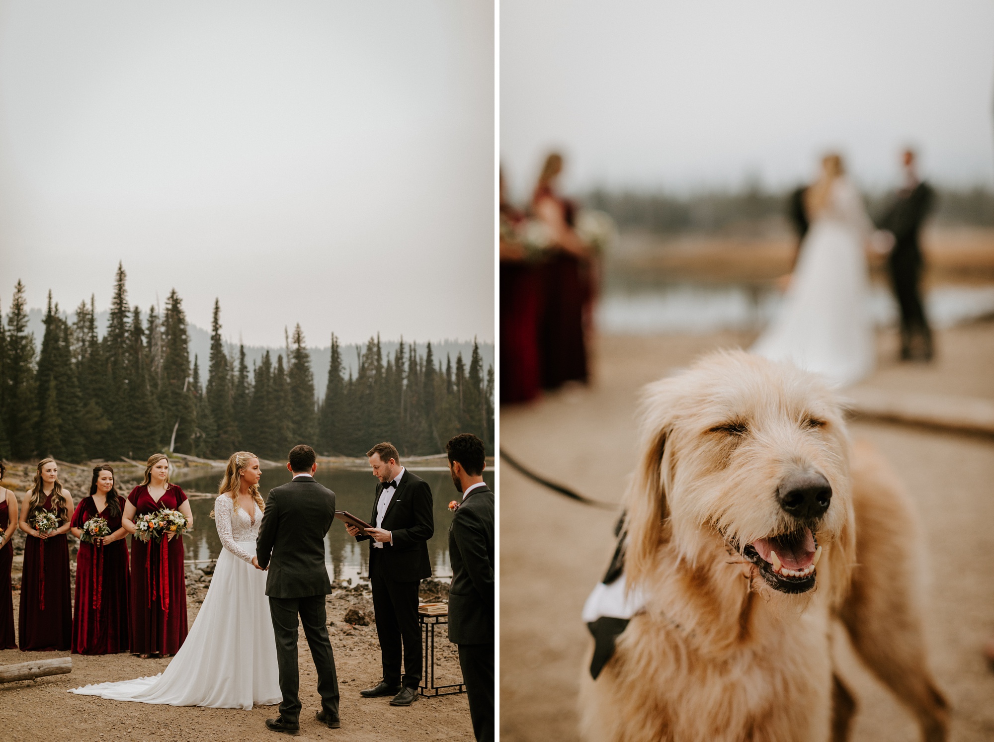 adventure wedding elopement cascade lakes highway sparks lake dogs bend central oregon summer 