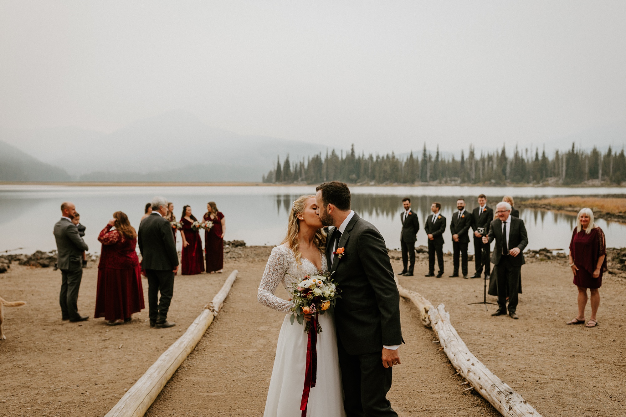 adventure wedding elopement cascade lakes highway sparks lake dogs bend central oregon summer 