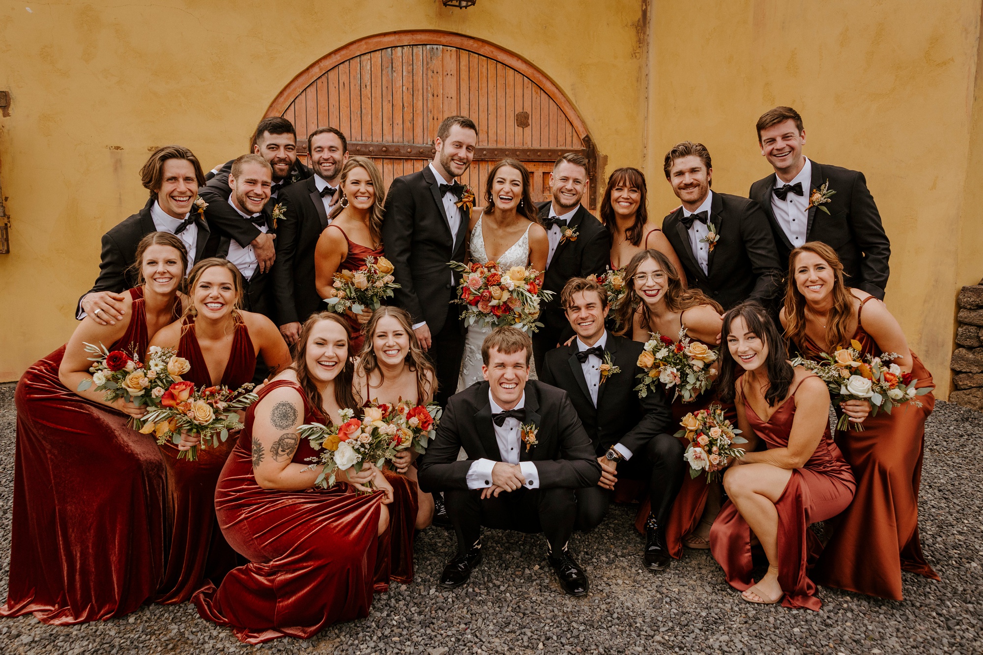 fall ranch at the canyons wedding bend central oregon rainy desert romantic portraits tuscany tuscan jewel tones