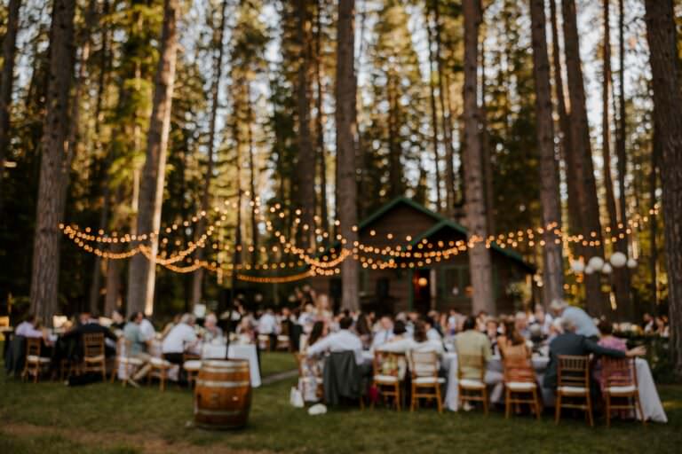 Camp Sherman Backyard Wedding