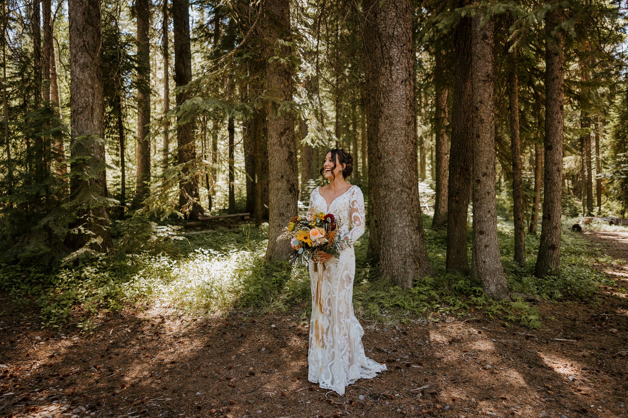 skyliner lodge wedding in the woods bend central oregon summer rustic outdoor 