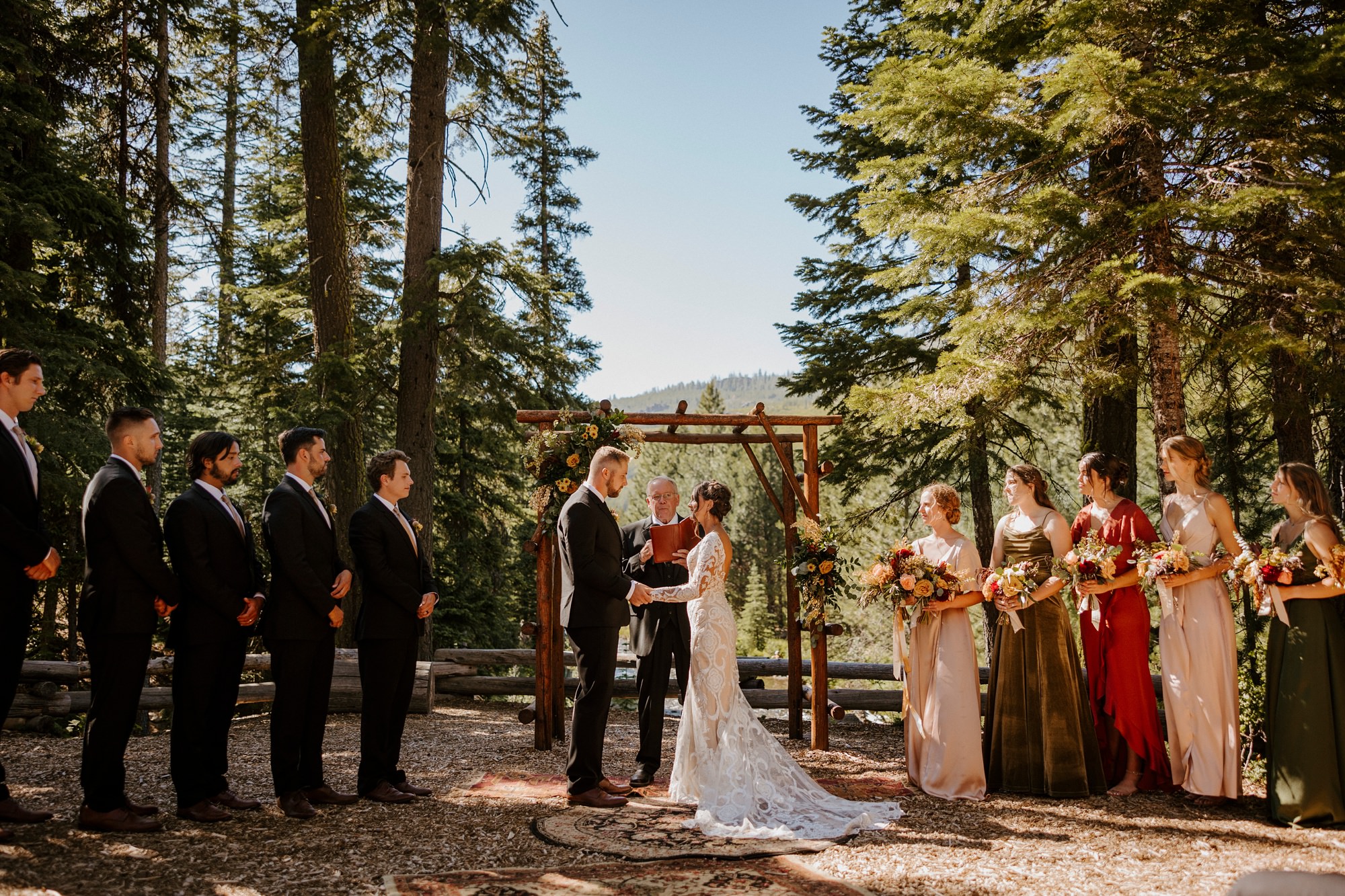 skyliner lodge wedding in the woods bend central oregon summer rustic outdoor 