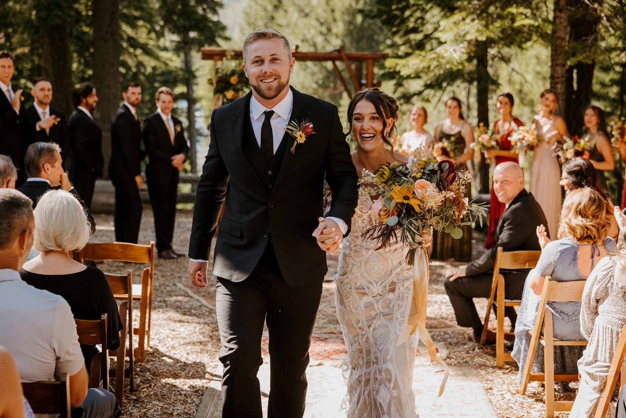 skyliner lodge wedding in the woods bend central oregon summer rustic outdoor 