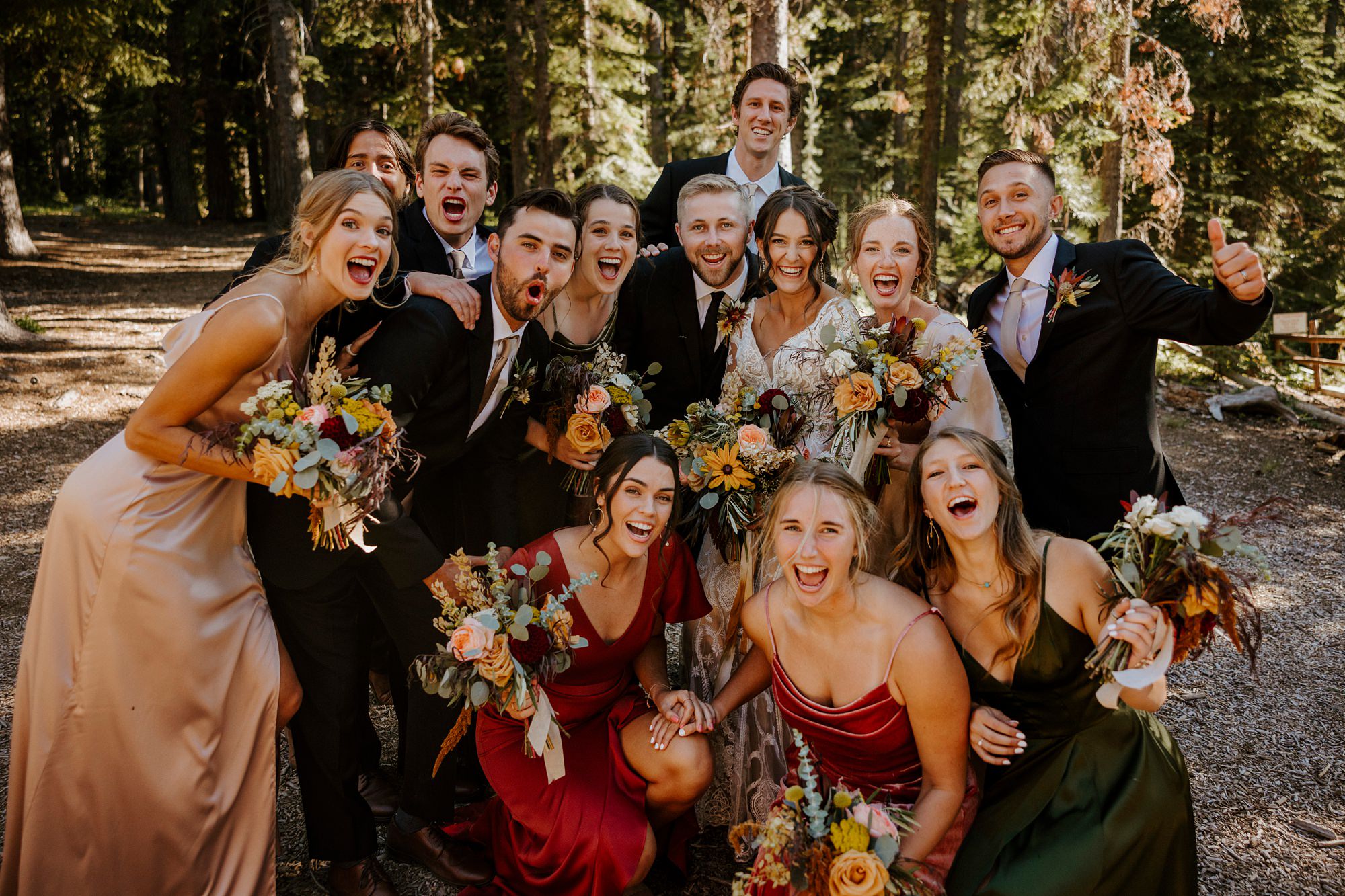 skyliner lodge wedding in the woods bend central oregon summer rustic outdoor 