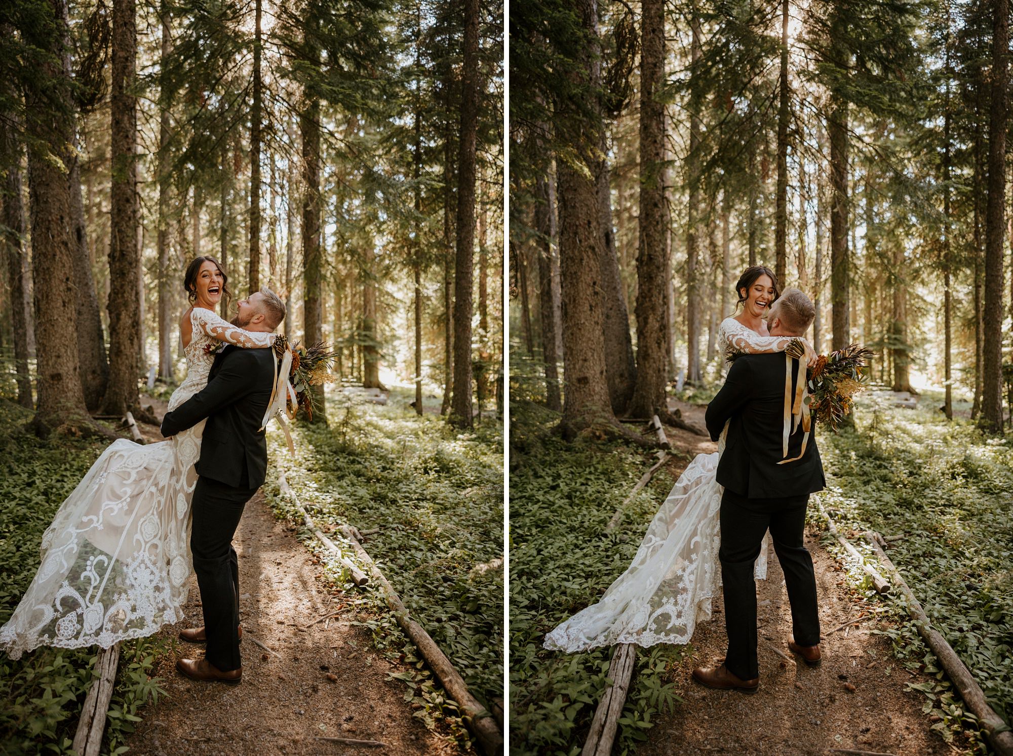 skyliner lodge wedding in the woods bend central oregon summer rustic outdoor 