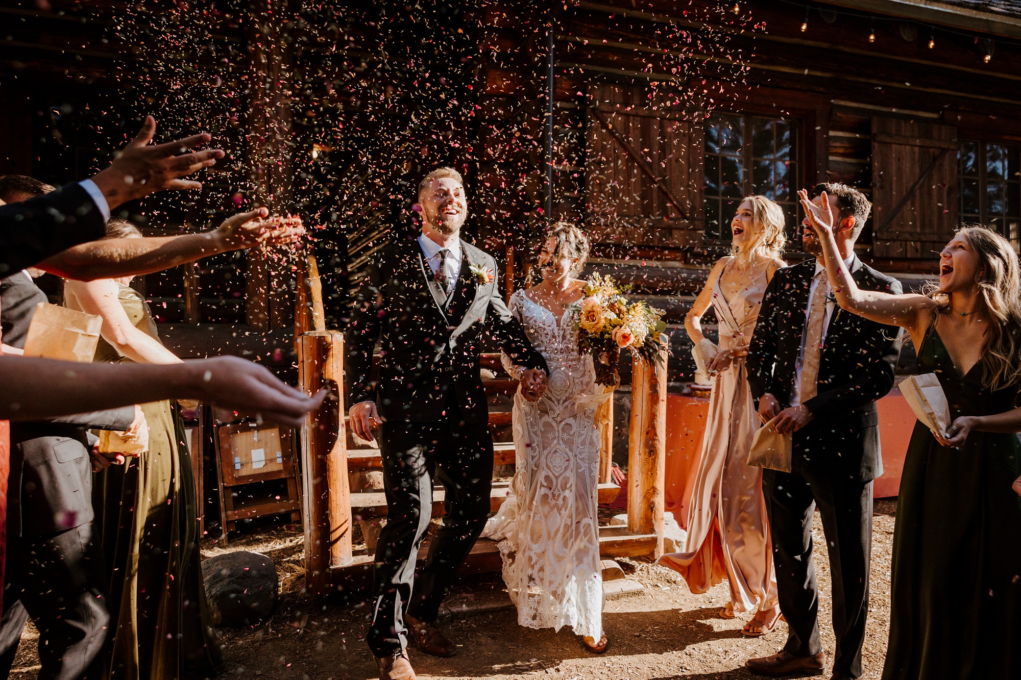 skyliner lodge wedding in the woods bend central oregon summer rustic outdoor 