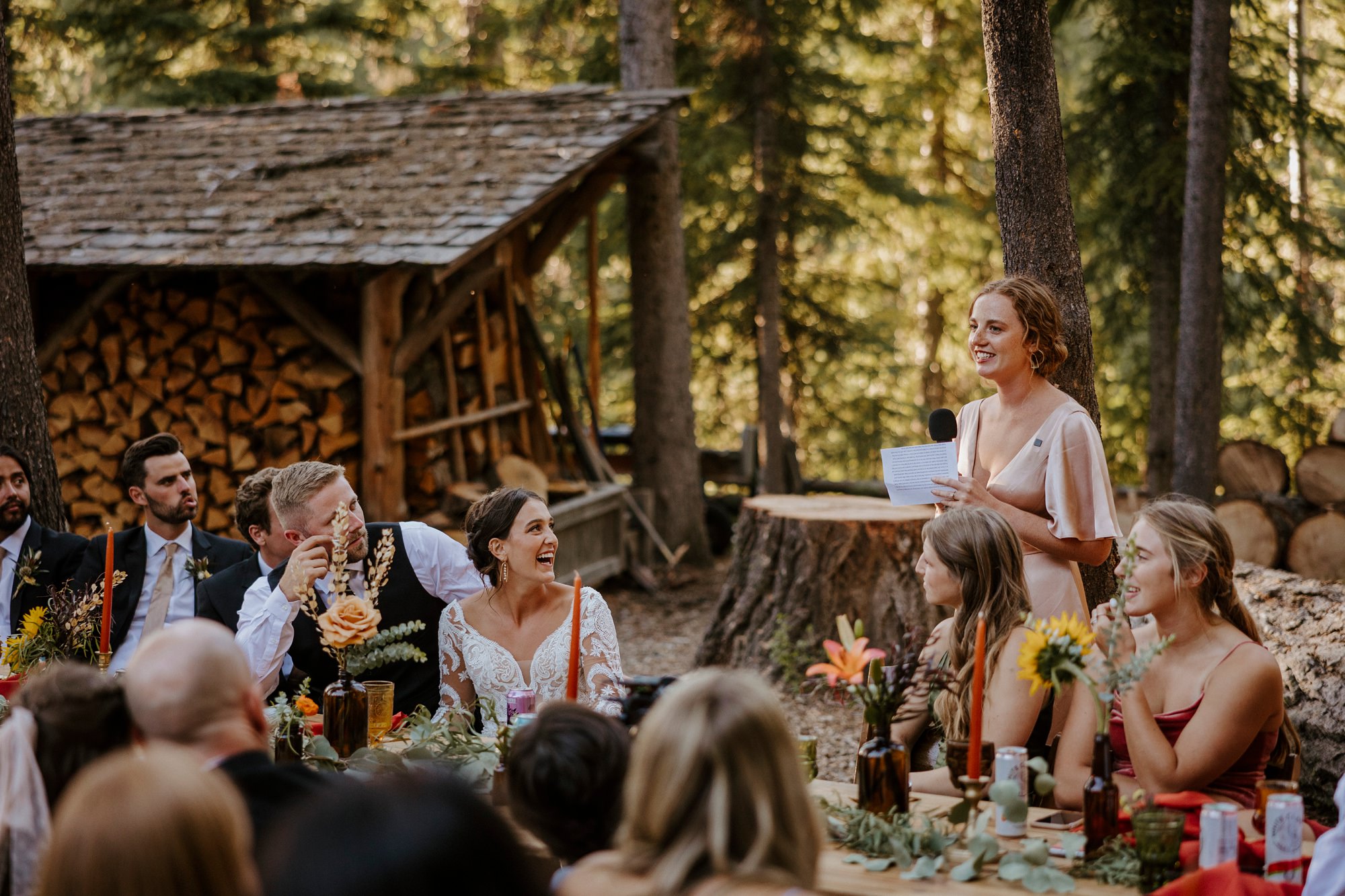 skyliner lodge wedding in the woods bend central oregon summer rustic outdoor 