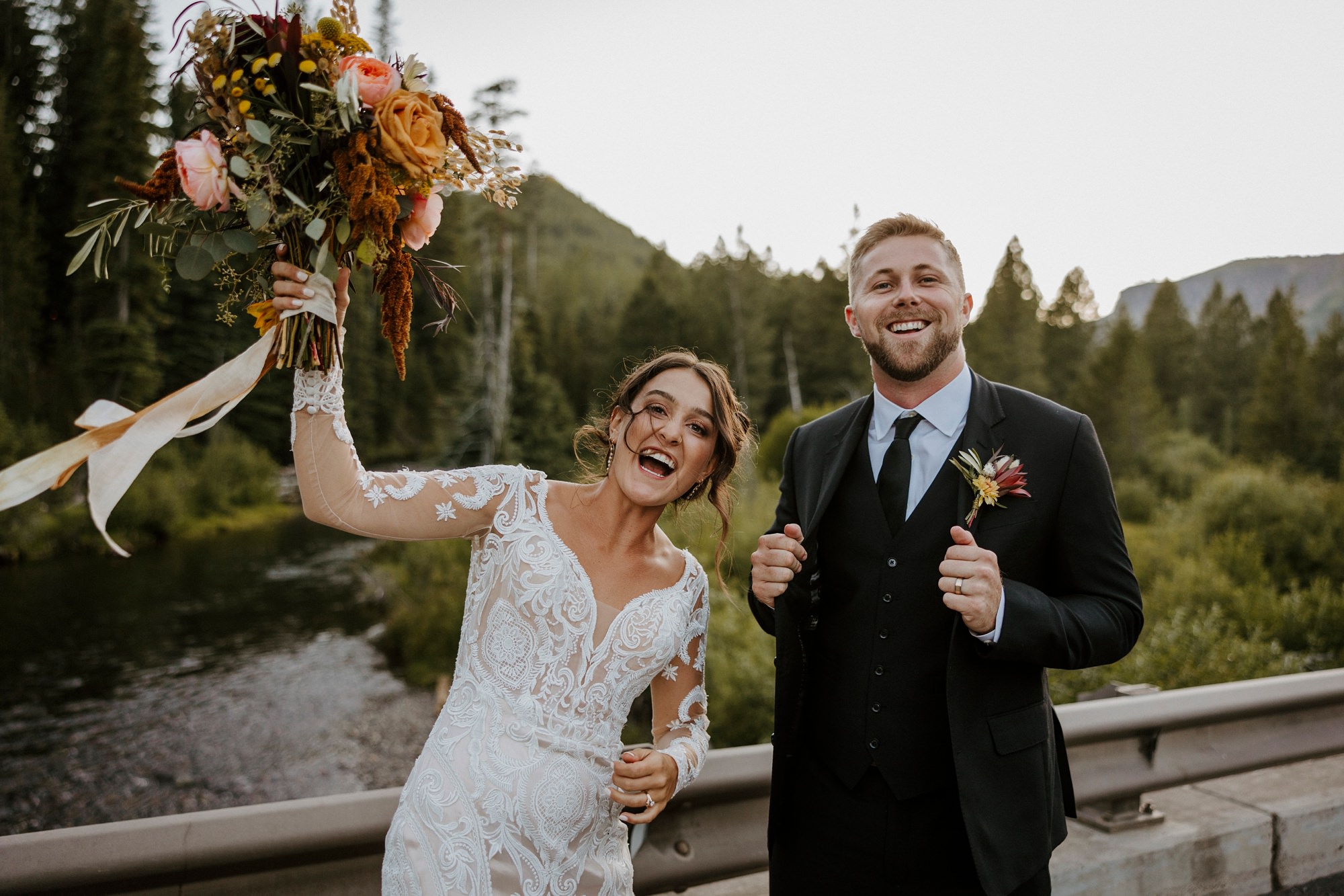 skyliner lodge wedding in the woods bend central oregon summer rustic outdoor 