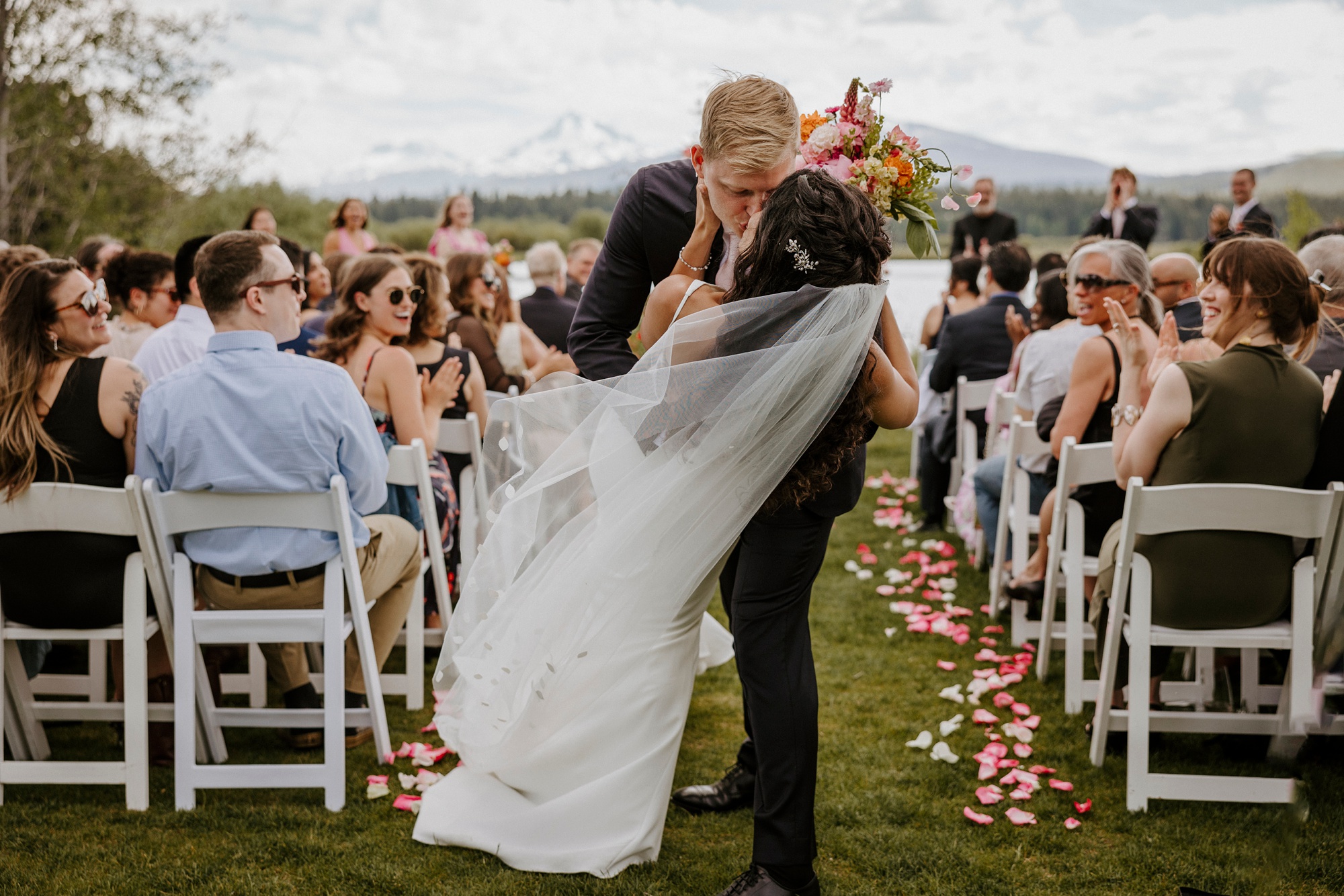 black butte ranch, happy, colorful, summer, wedding, modern, victoria carlson photography, mountains, sisters, oregon