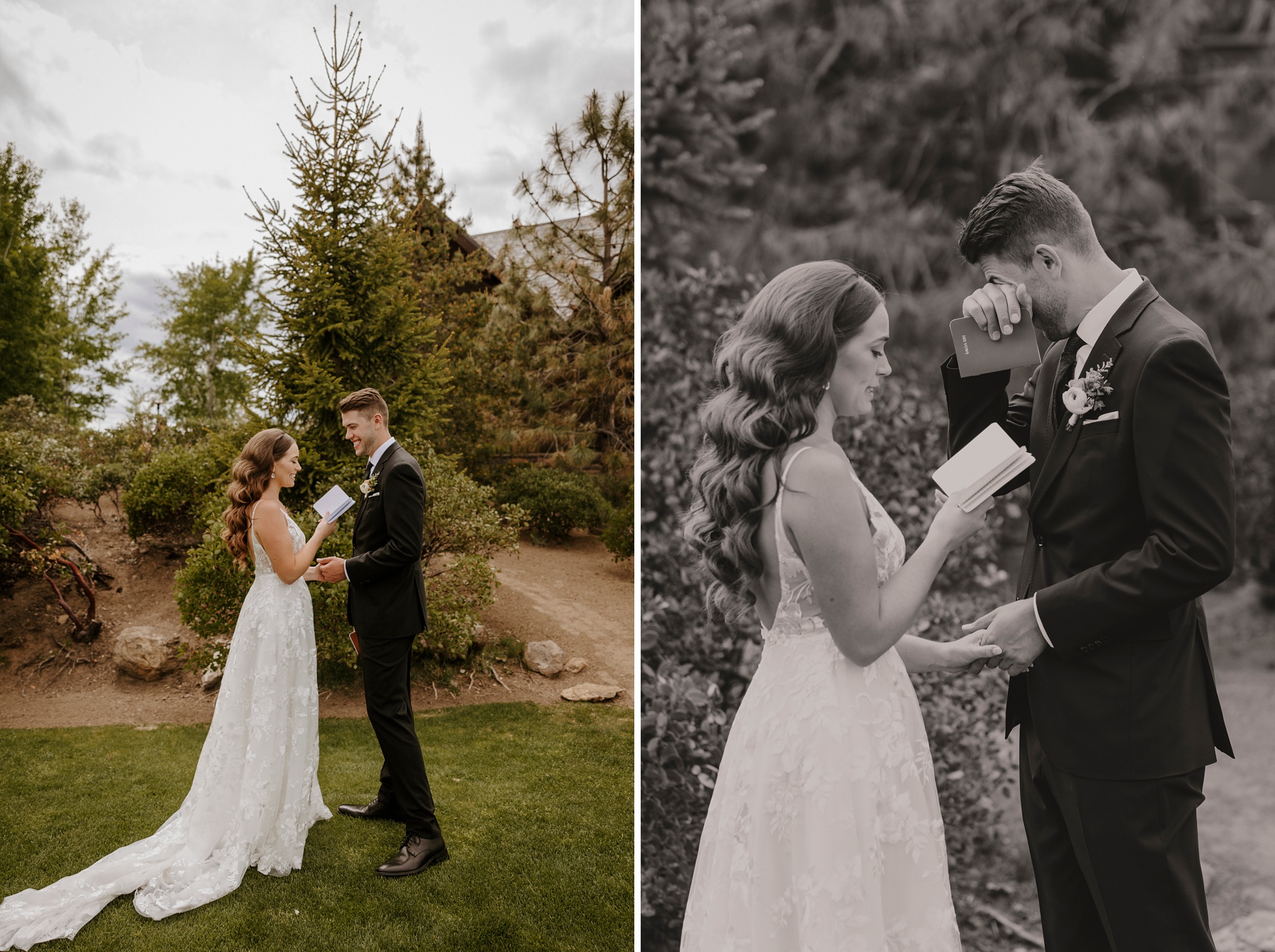 Tetherow, wedding, June, resort, golf, Central Oregon, Bend, high desert, romantic, pastels, vows