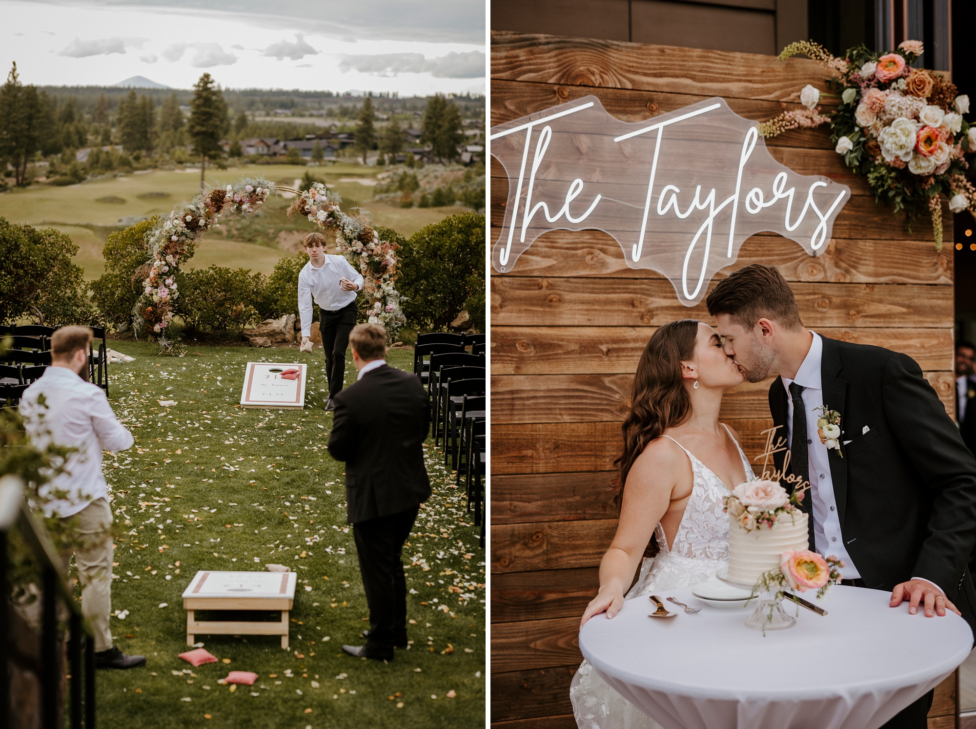 Tetherow, wedding, June, resort, golf, Central Oregon, Bend, high desert, romantic, pastels