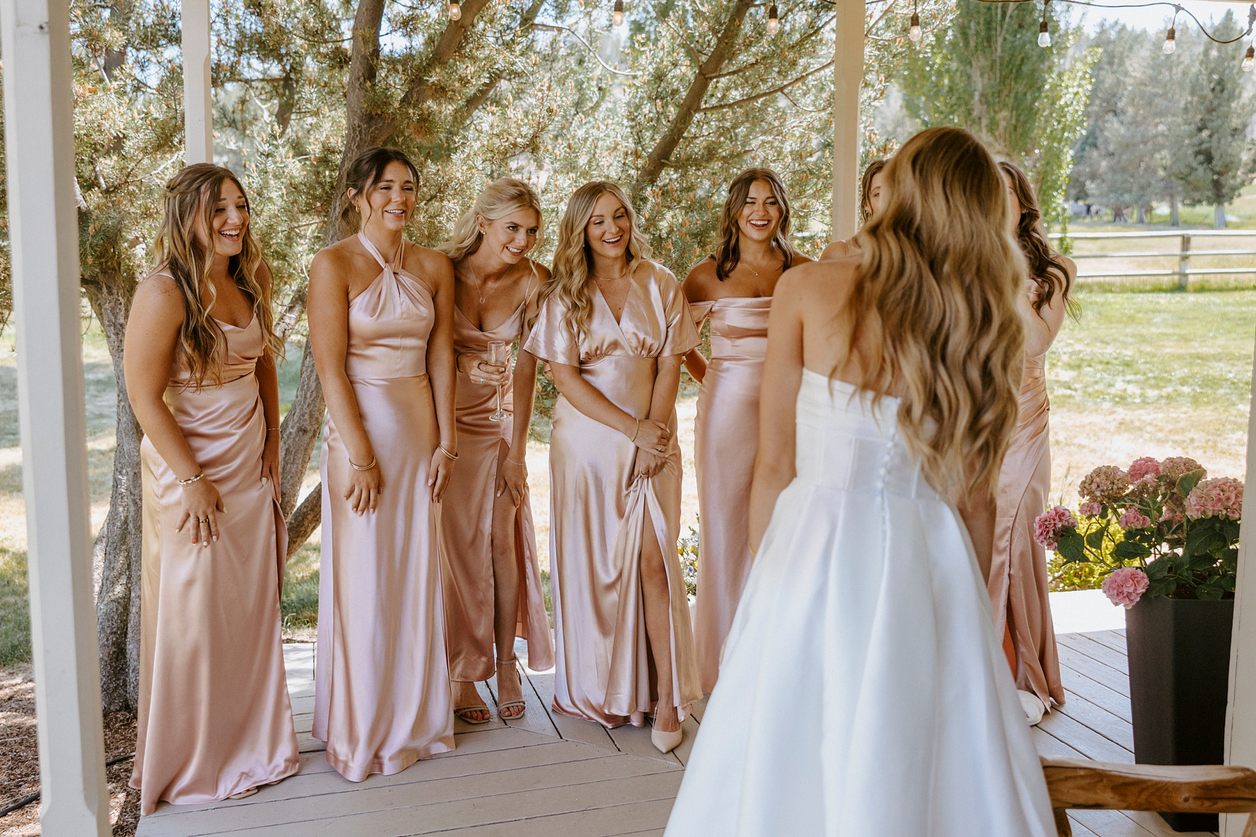 western, barn, wedding, bend, central oregon, long hollow ranch, romantic, dusty pink, rose, victoria carlson