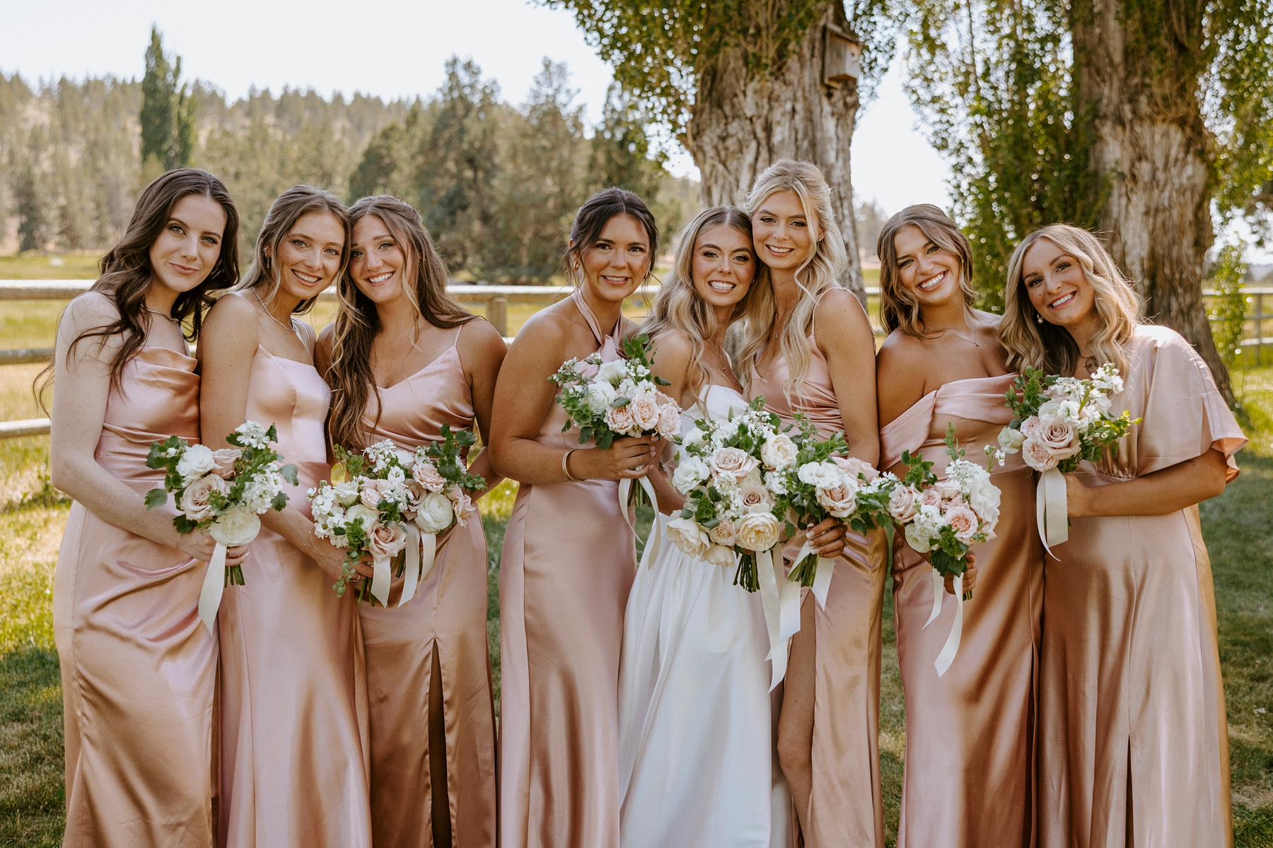 western, barn, wedding, bend, central oregon, long hollow ranch, romantic, dusty pink, rose, victoria carlson