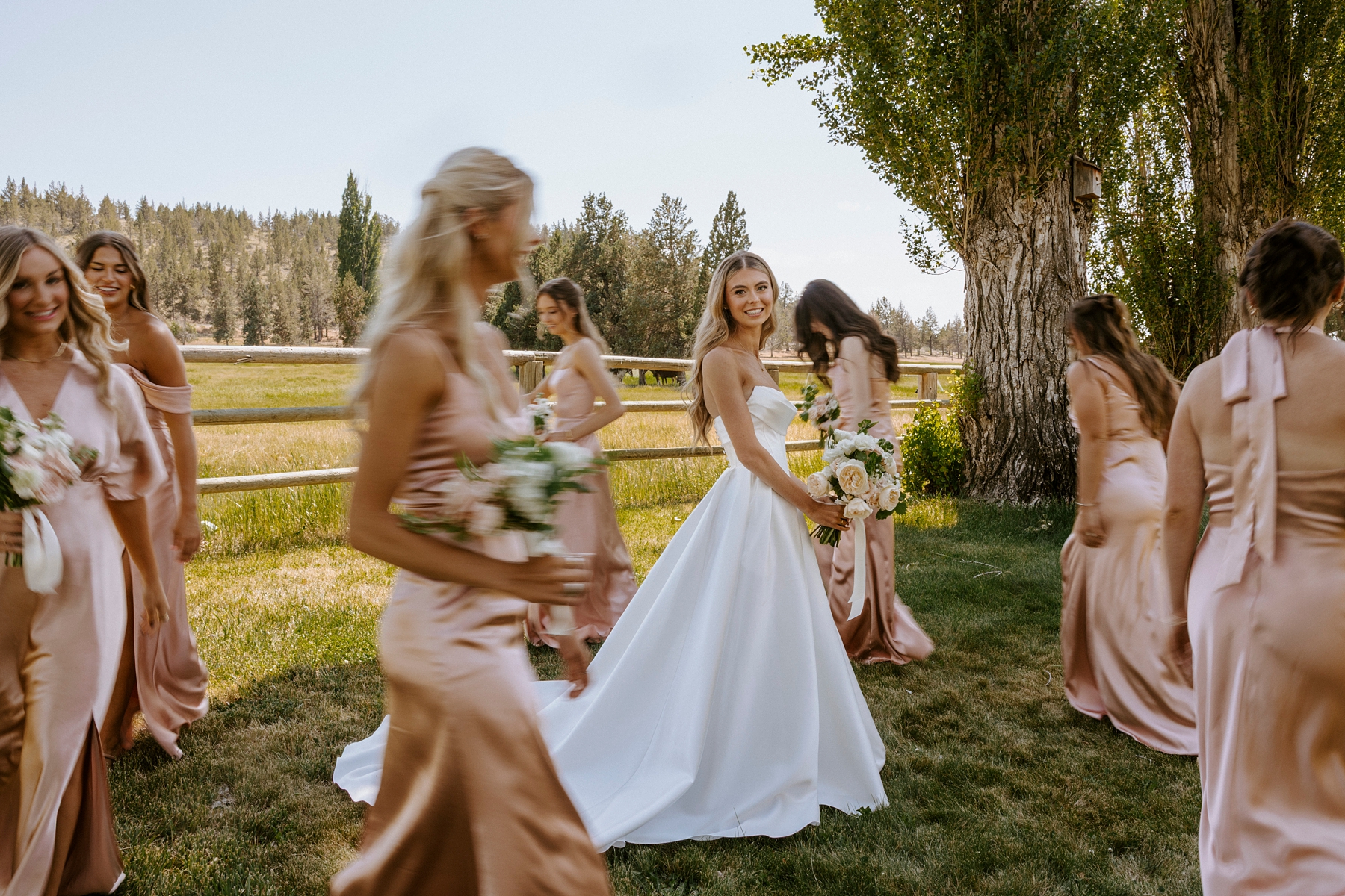 western, barn, wedding, bend, central oregon, long hollow ranch, romantic, dusty pink, rose, victoria carlson
