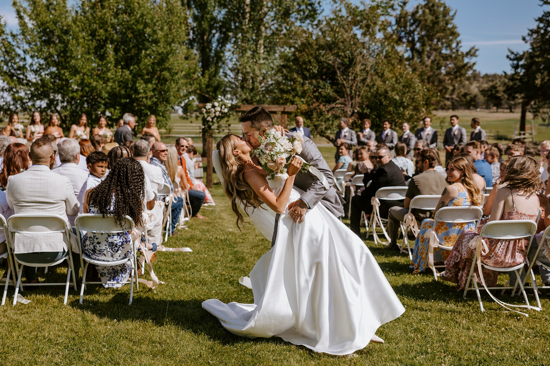 western, barn, wedding, bend, central oregon, long hollow ranch, romantic, dusty pink, rose, victoria carlson
