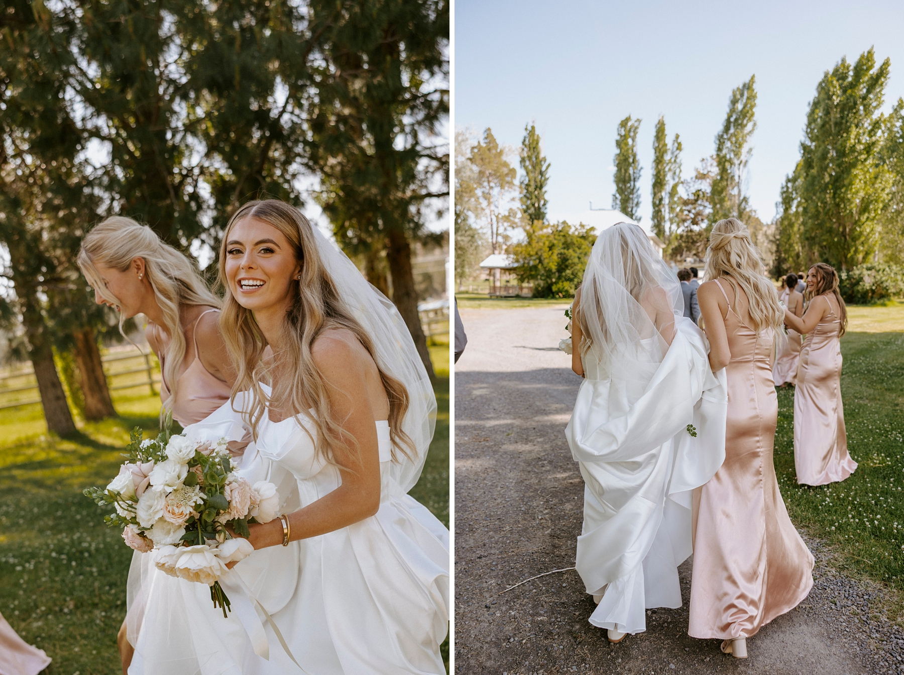 western, barn, wedding, bend, central oregon, long hollow ranch, romantic, dusty pink, rose, victoria carlson