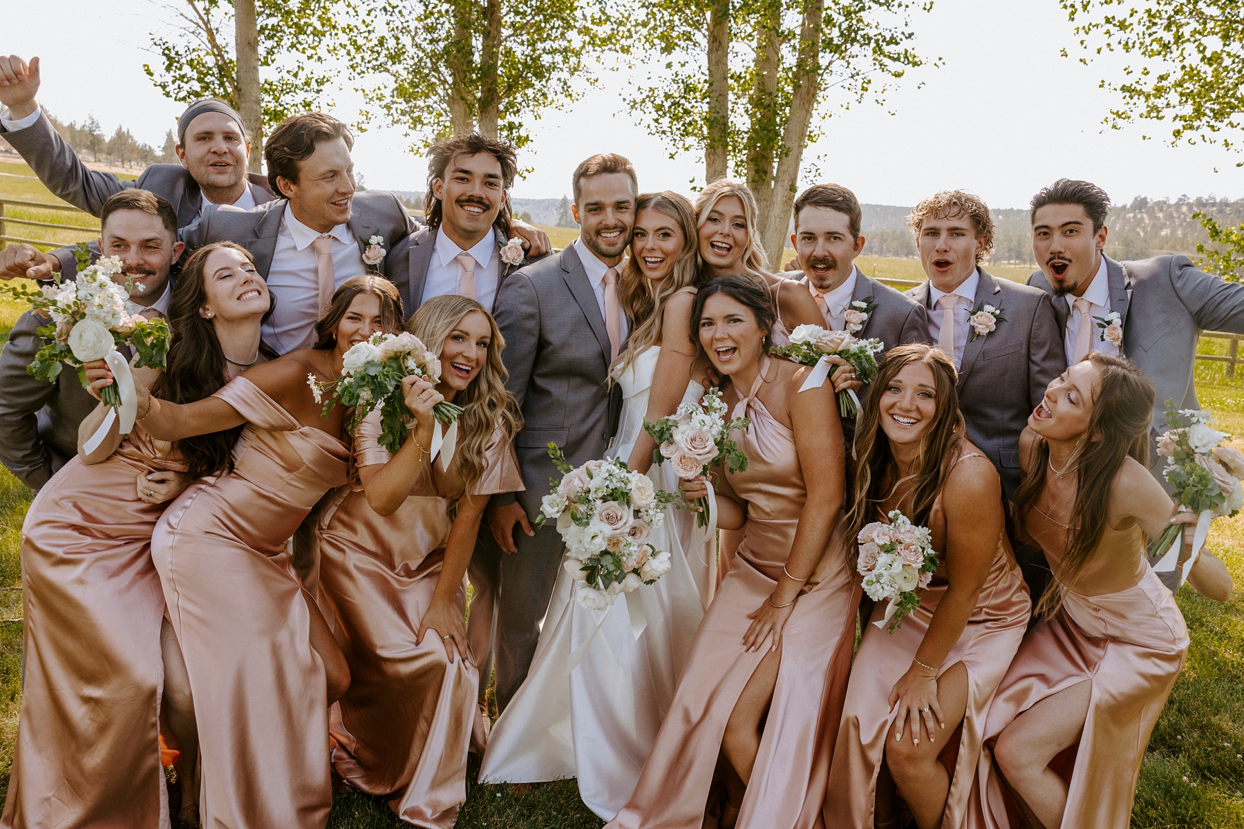 western, barn, wedding, bend, central oregon, long hollow ranch, romantic, dusty pink, rose, victoria carlson