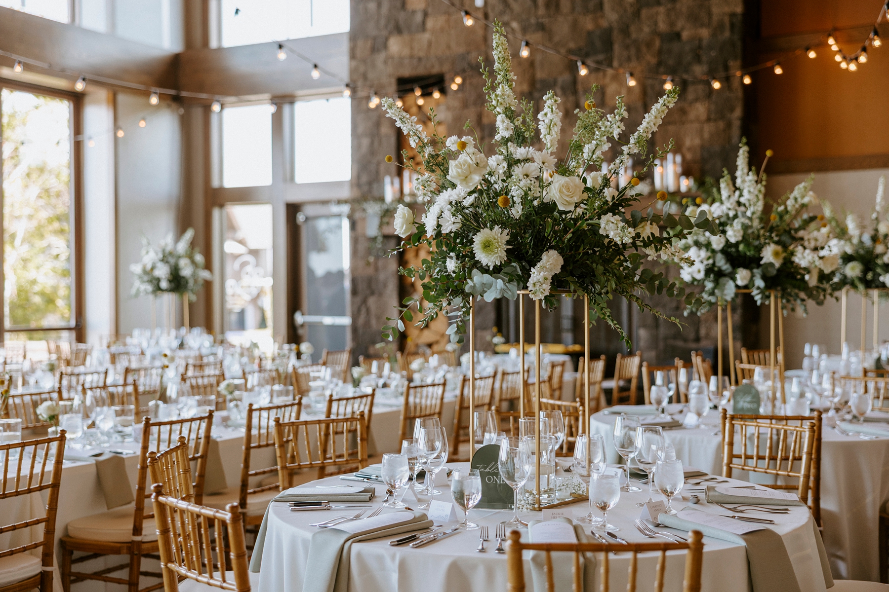 Tetherow Resort Bend Oregon Spring May Wedding Golf Course Yellow Flowers Bright Sunny Victoria Carlson Actually Ashley