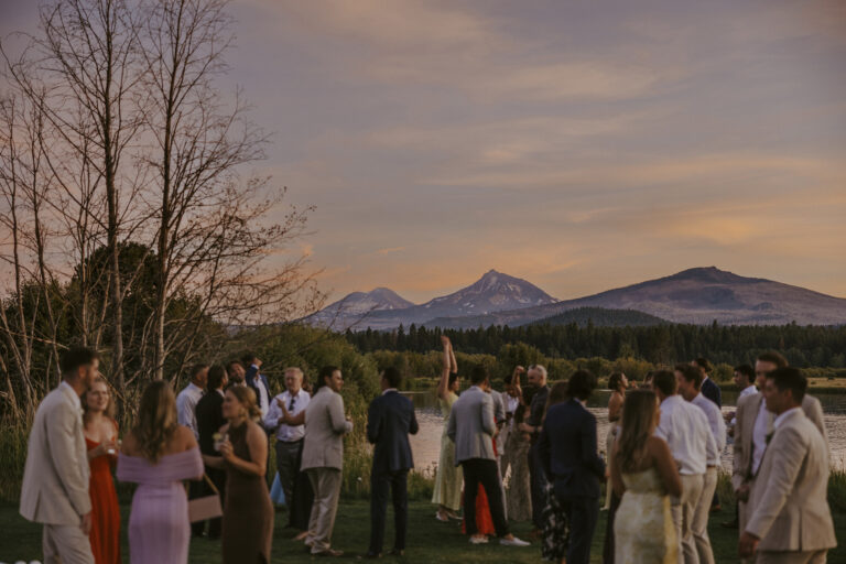 Stunning Sunset Wedding at Black Butte Ranch