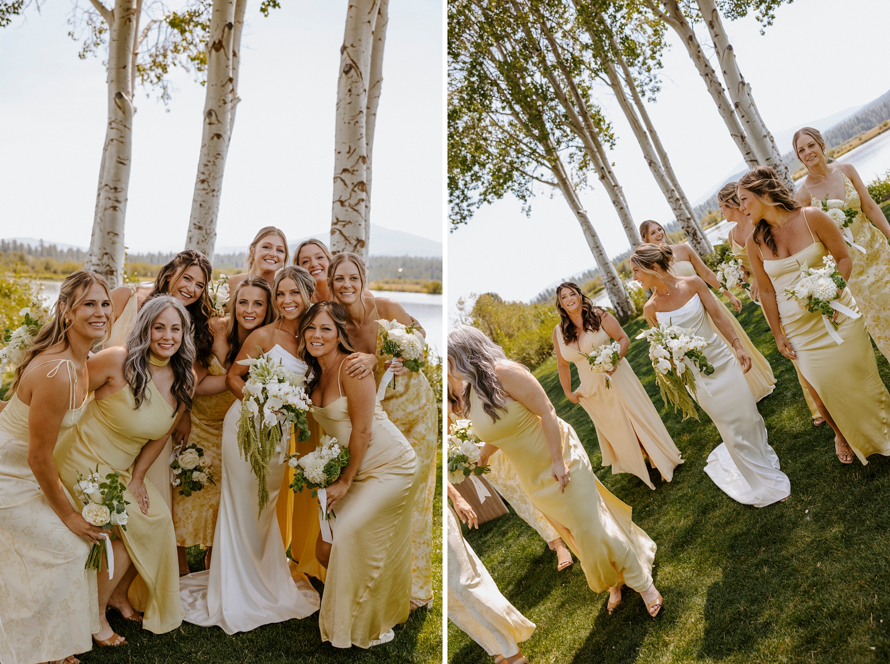 pastel wedding black butte ranch oregon sisters outdoor venue mountain view central oregon victoria carlson colorful sunset