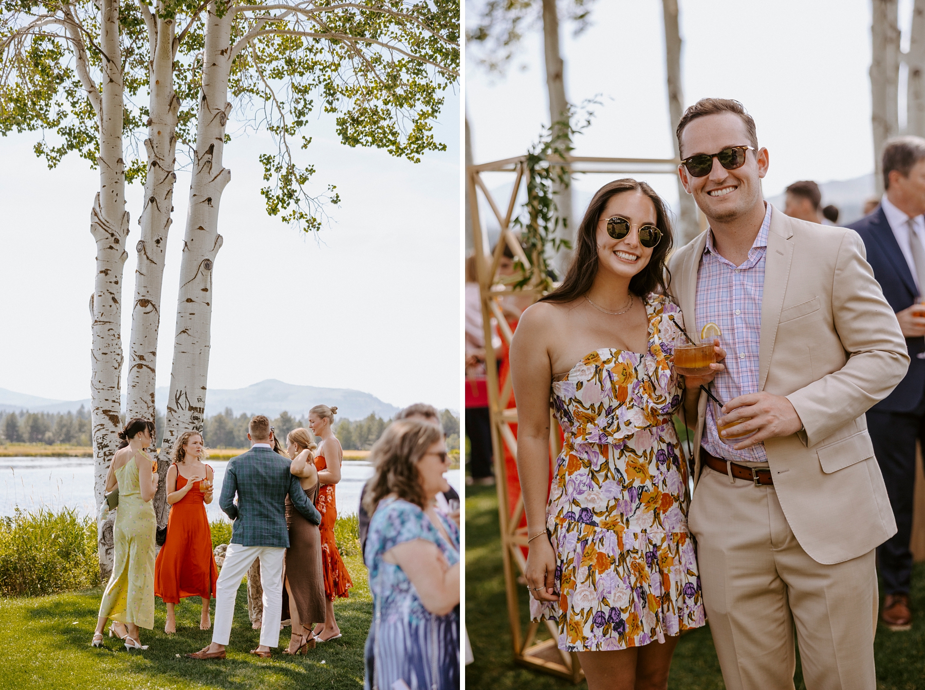 pastel wedding black butte ranch oregon sisters outdoor venue mountain view central oregon victoria carlson