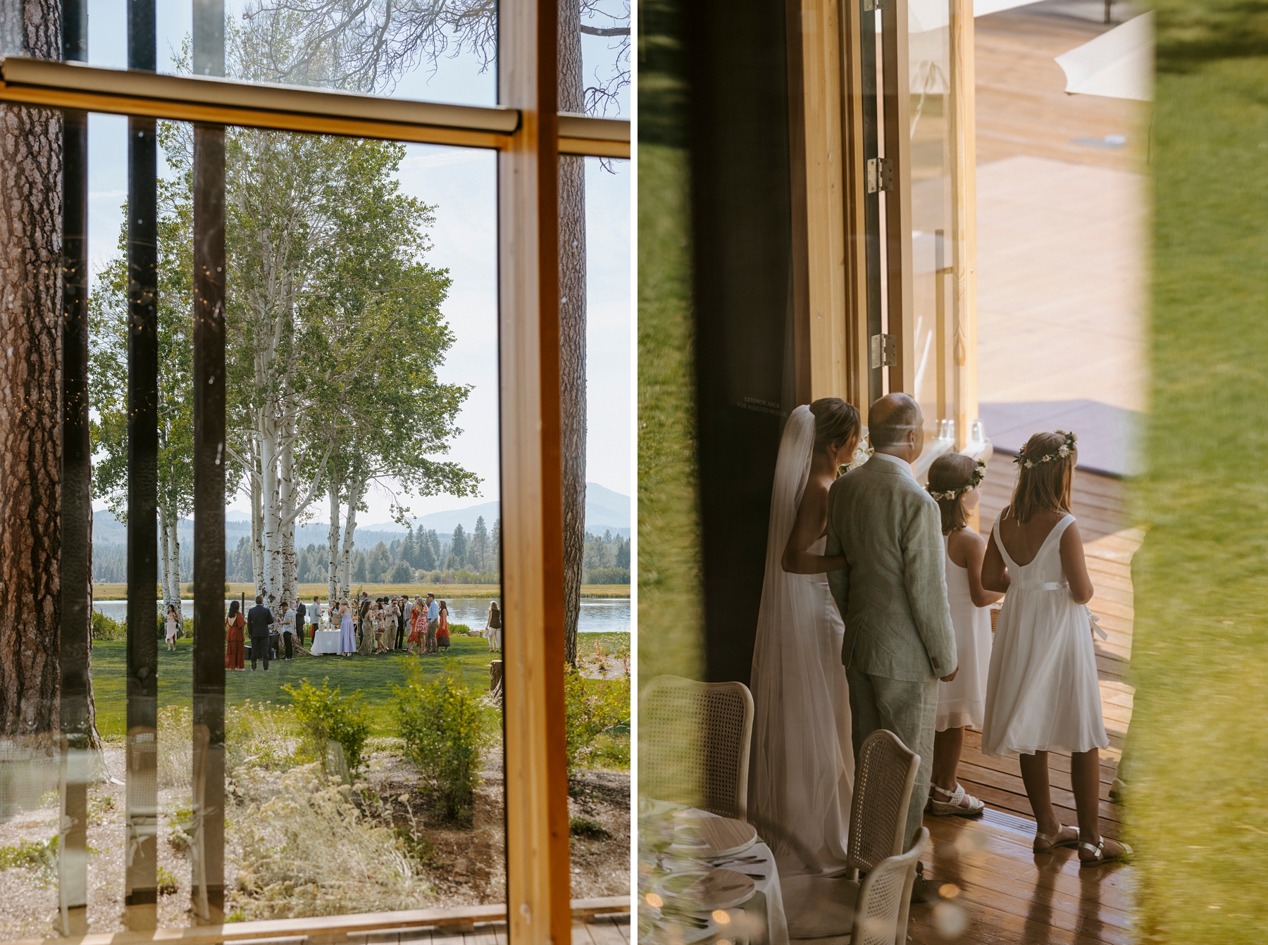 pastel wedding black butte ranch oregon sisters outdoor venue mountain view central oregon victoria carlson