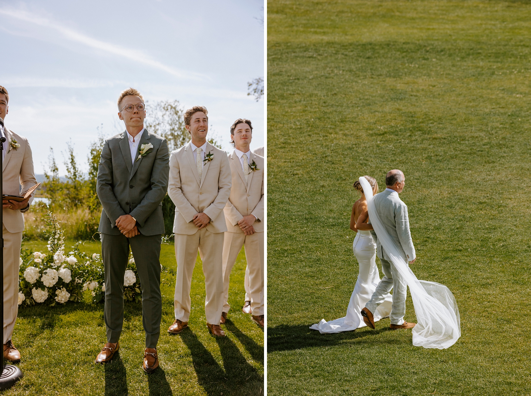 pastel wedding black butte ranch oregon sisters outdoor venue mountain view central oregon victoria carlson