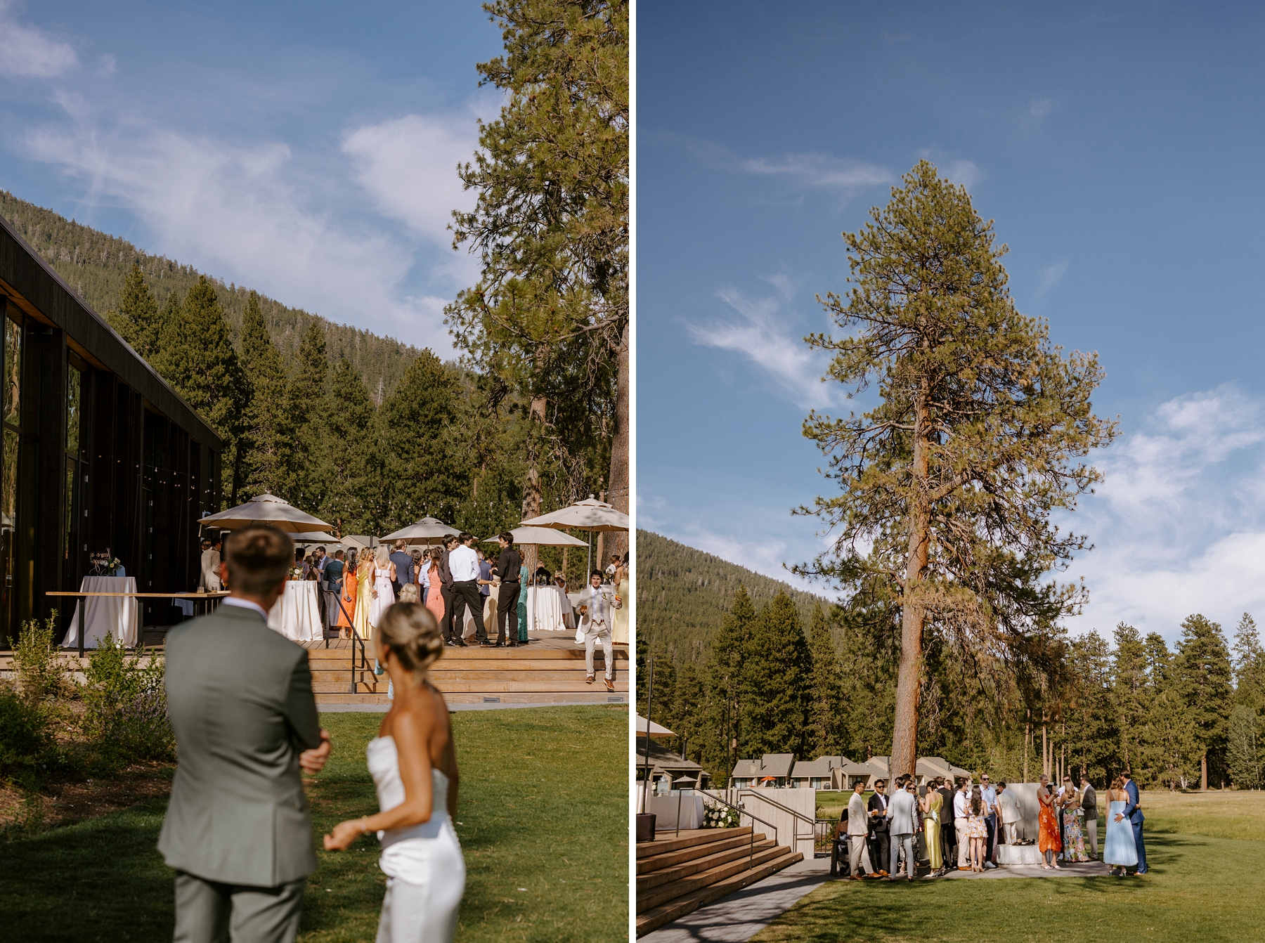 pastel wedding black butte ranch oregon sisters outdoor venue mountain view central oregon victoria carlson colorful sunset
