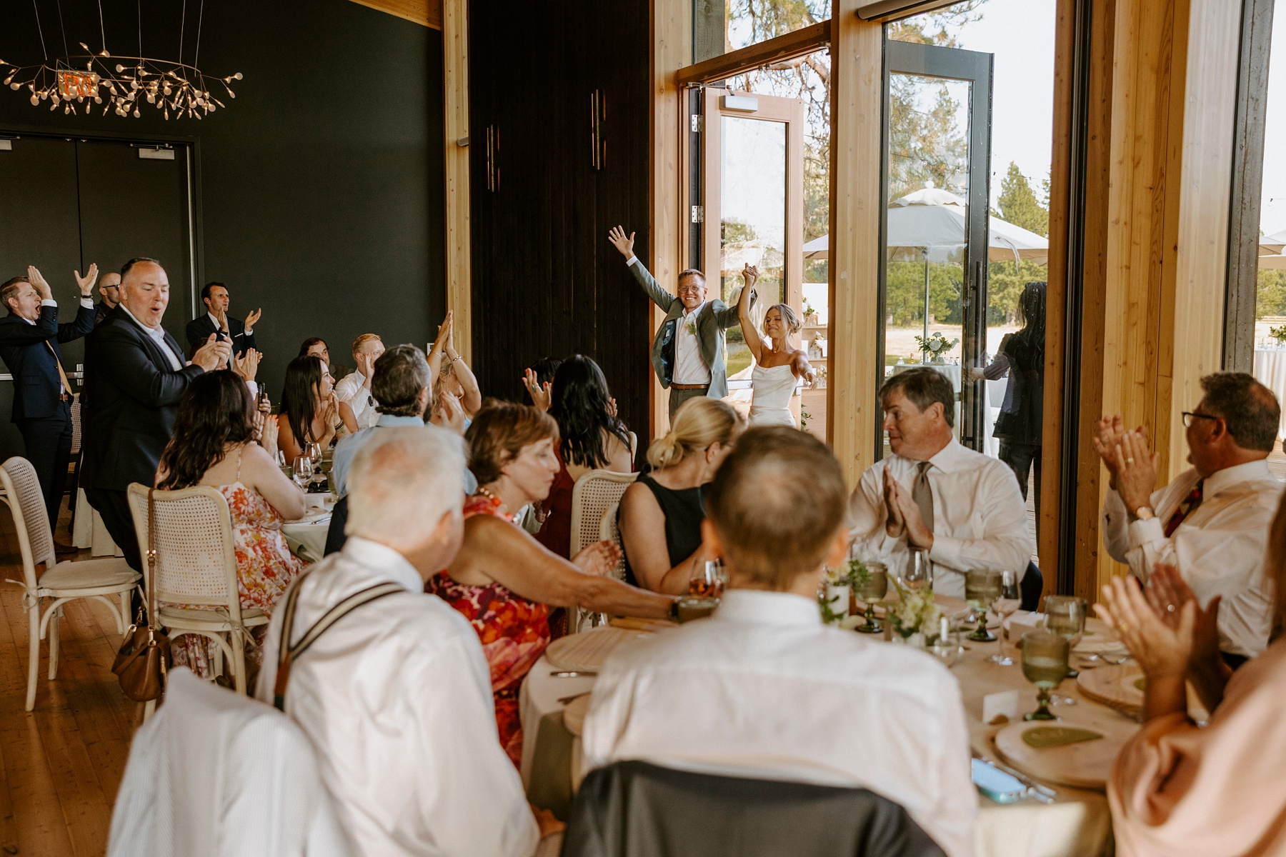 pastel wedding black butte ranch oregon sisters outdoor venue mountain view central oregon victoria carlson colorful sunset