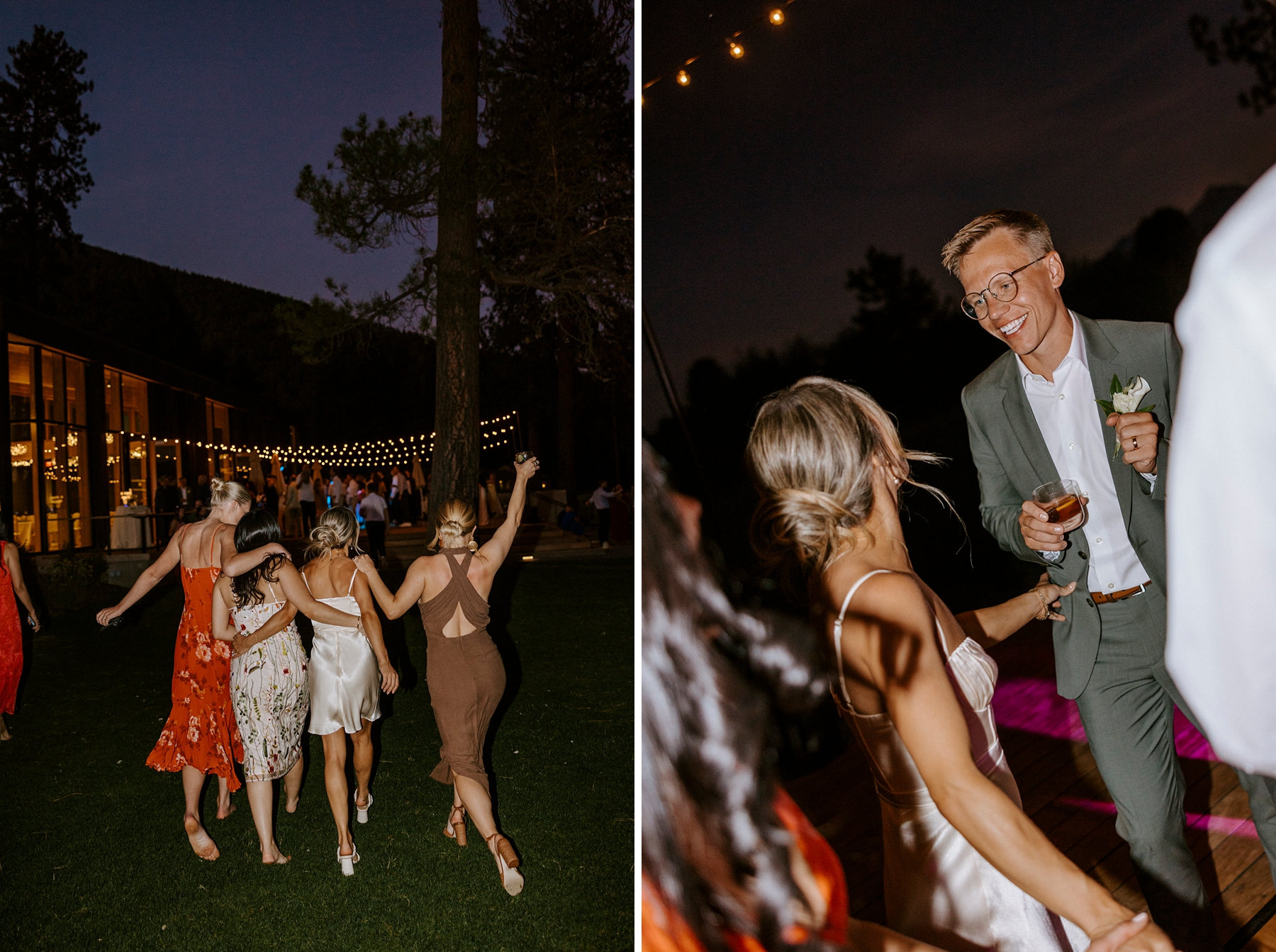 pastel wedding black butte ranch oregon sisters outdoor venue mountain view central oregon victoria carlson colorful sunset
