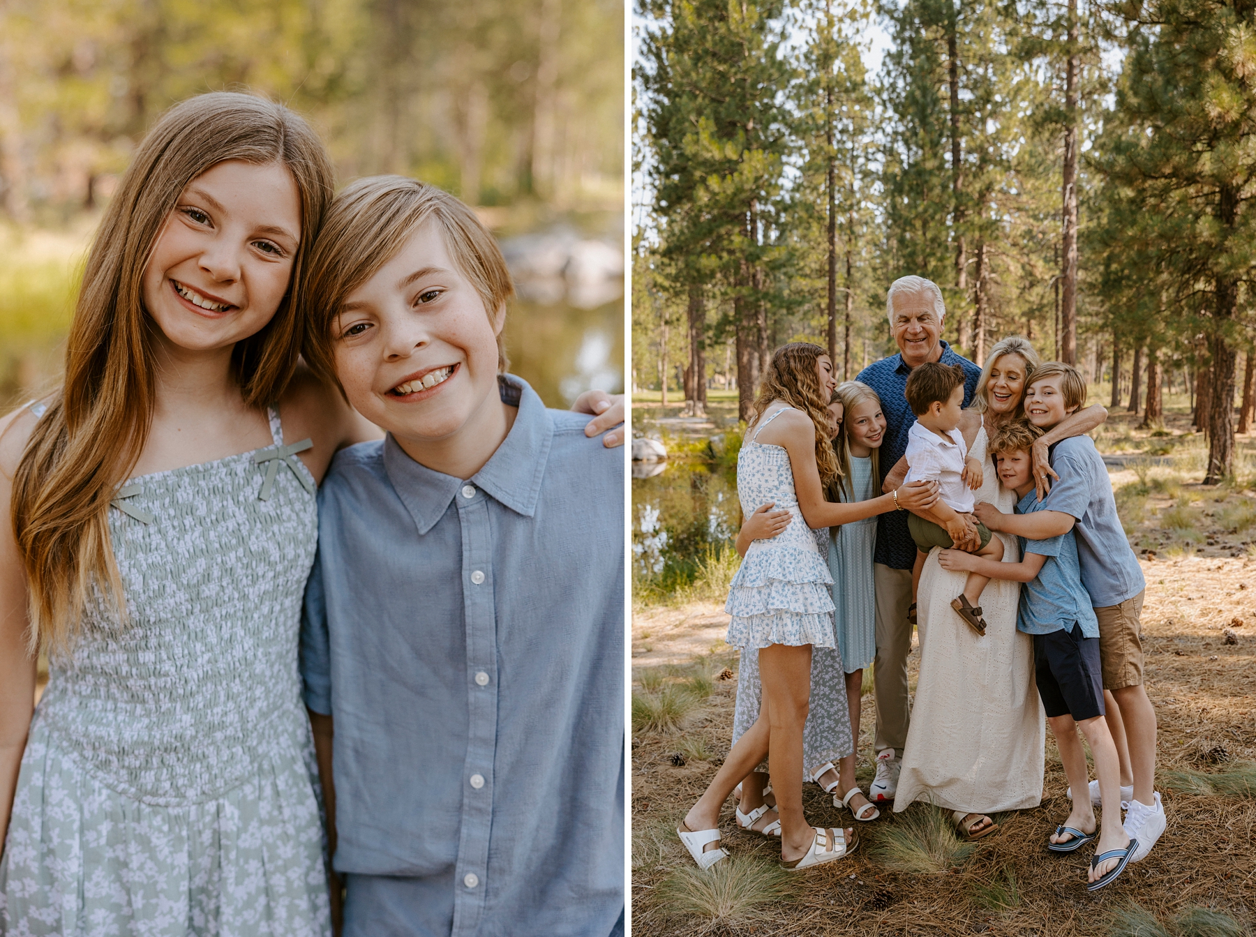 caldera springs, sunriver, oregon, family photos, family reunion, generation, bend, central oregon, victoria carlson